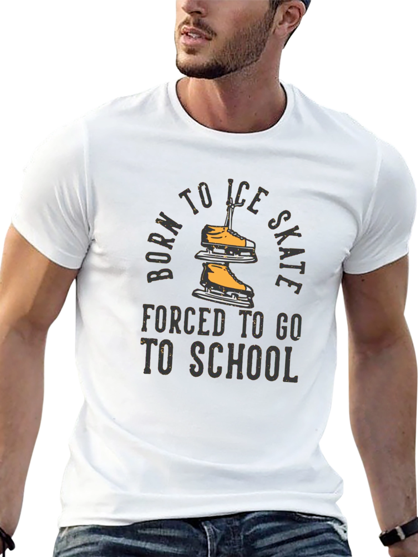 Born to Ice Skate Graphic T-Shirt