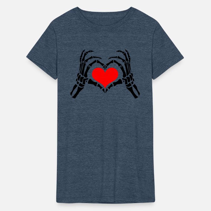 Skeleton Hands Heart Love Sign Halloween