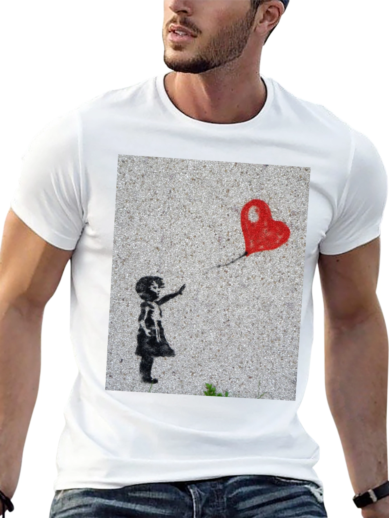 Banksy Girl with Balloon Graphic Tee