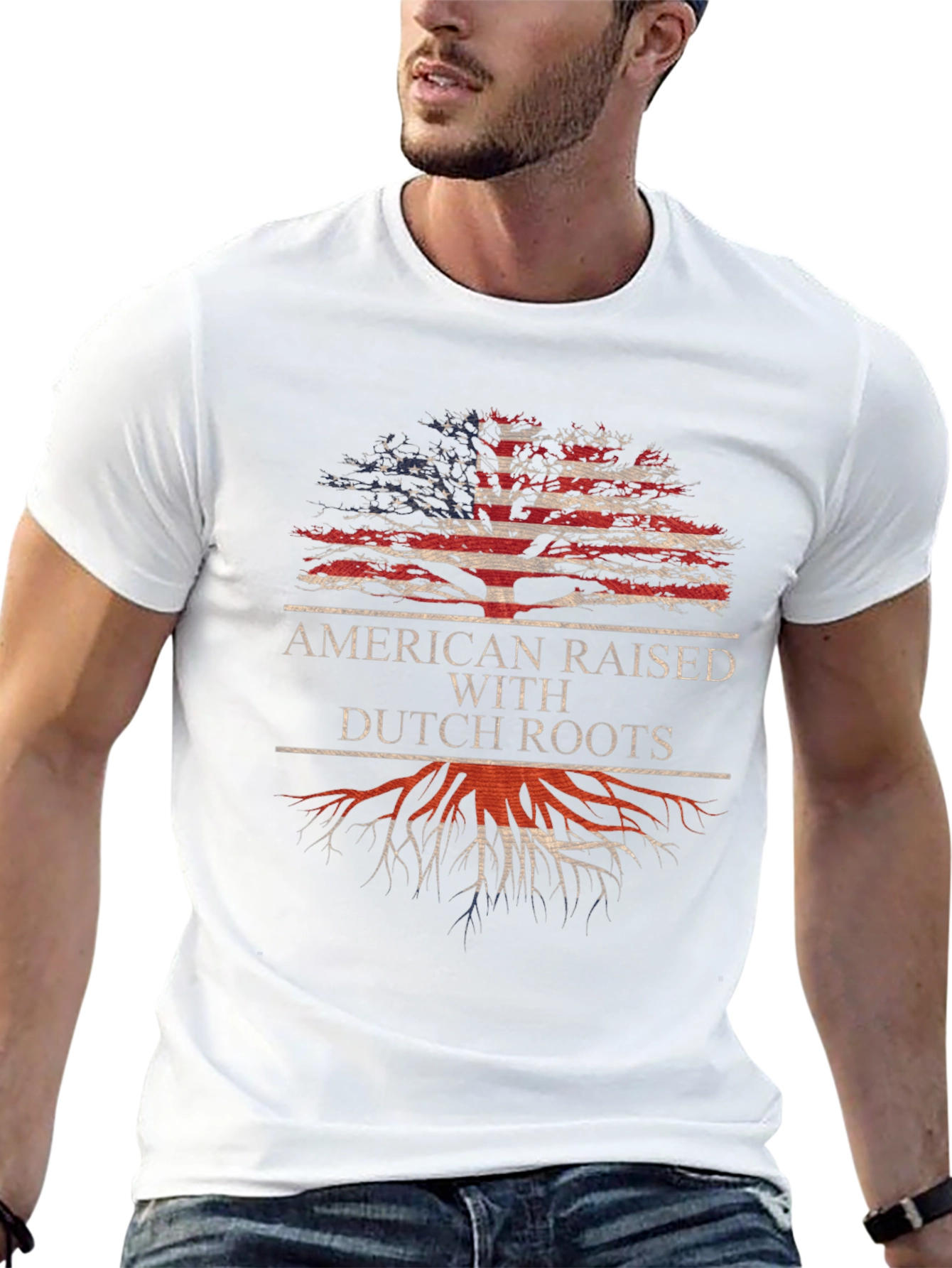 American Raised with Dutch Roots T-Shirt