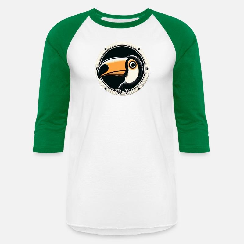 Toucan looking through porthole