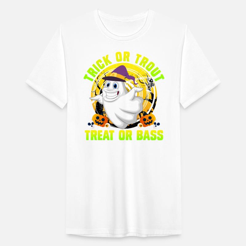 Trick or Trout Halloween Fisherman Creepy