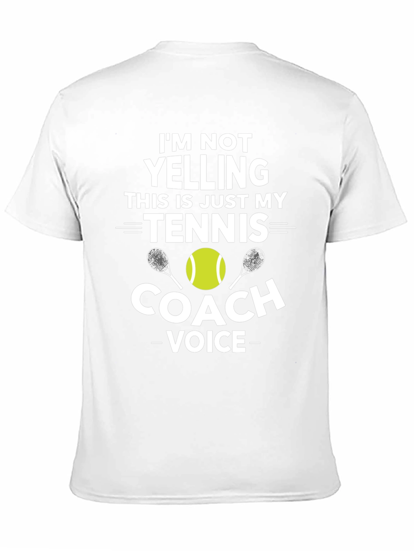 Tennis Coach Voice T-Shirt - Funny Sports Tee
