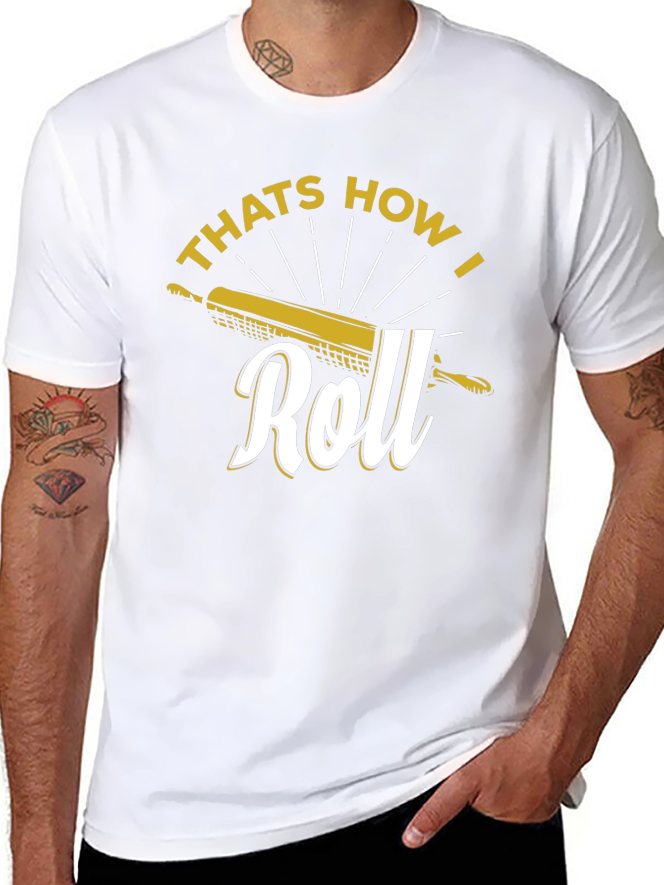 Thats How I Roll Black T-Shirt - Baking Lover