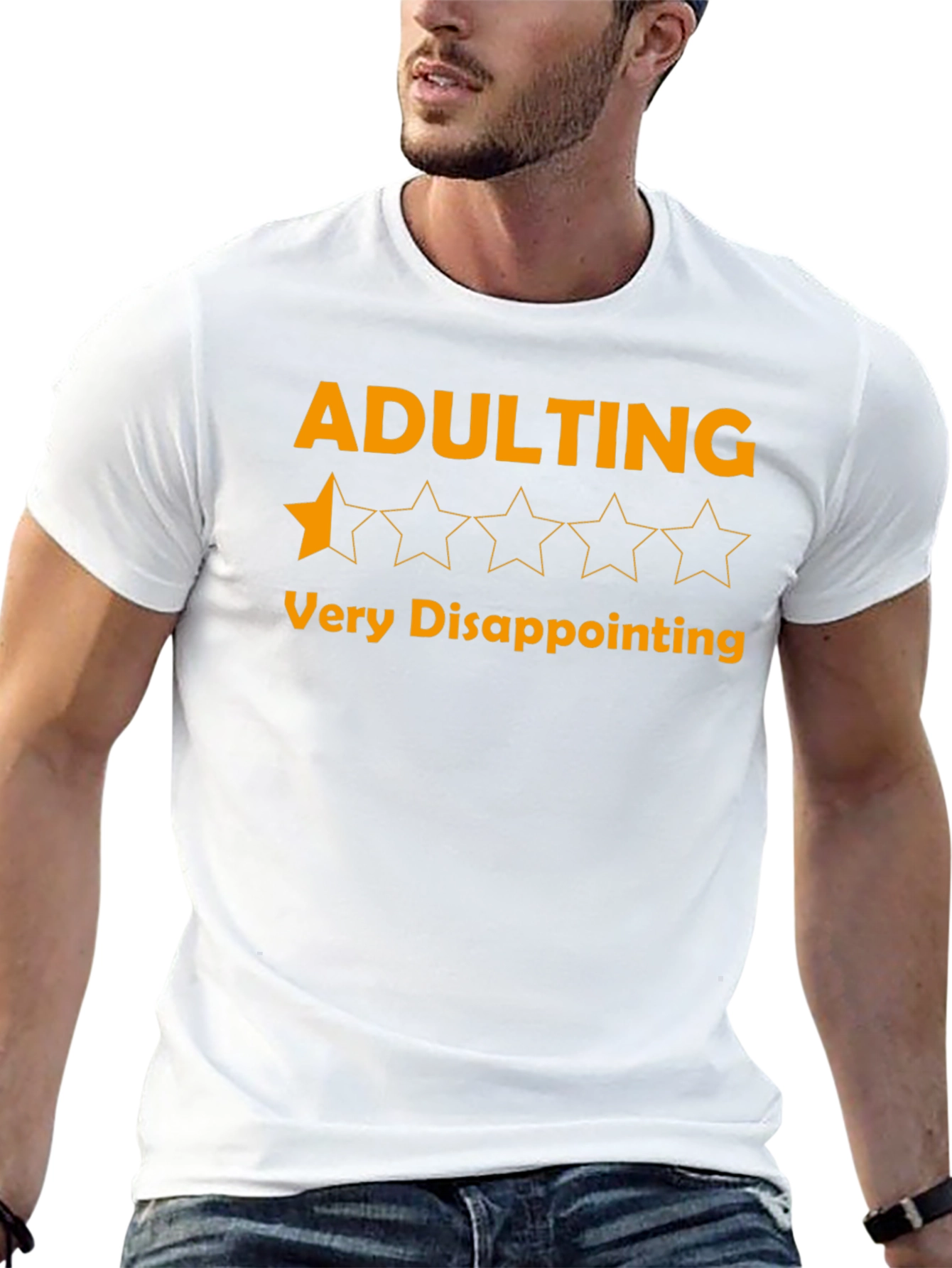 Adulting One-Star Disappointment Graphic Tee