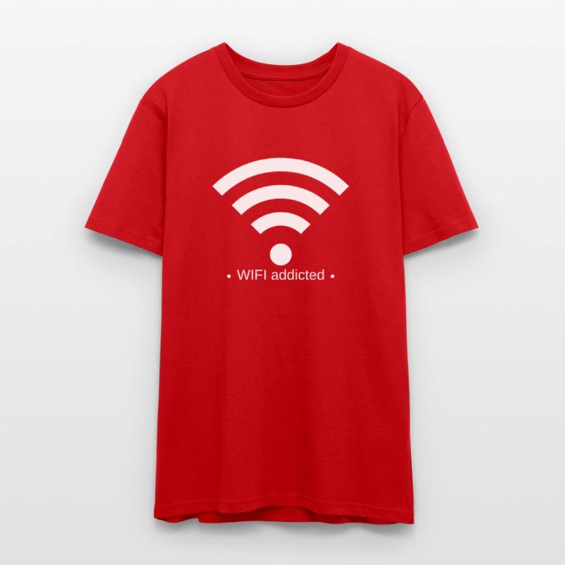 WIFI addicted tee, internet, computer, nerds