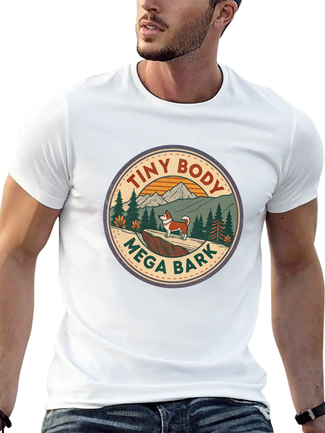 Tiny Body Mega Bark Graphic T-Shirt
