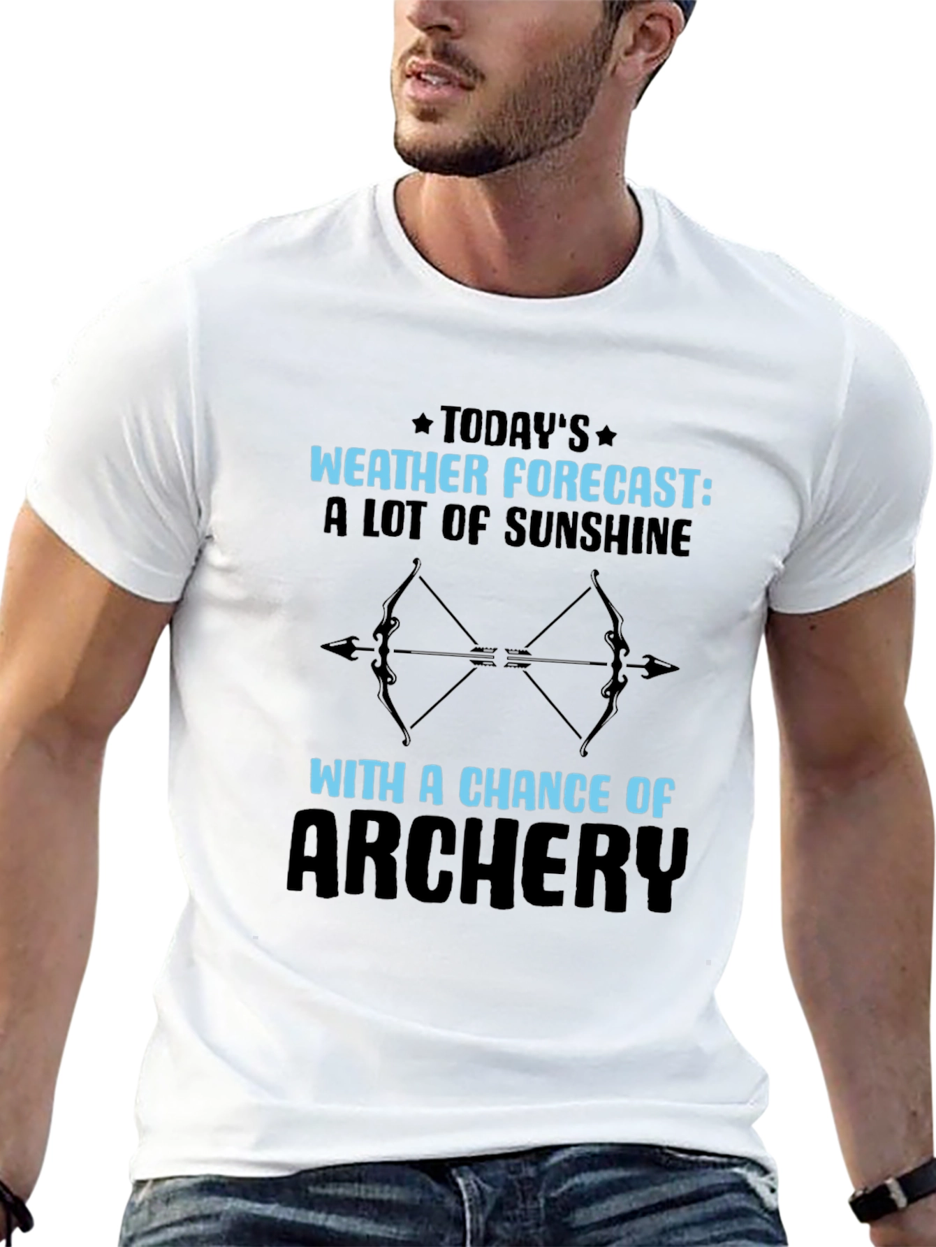 Archery Weather Forecast T-Shirt Outdoors Tee