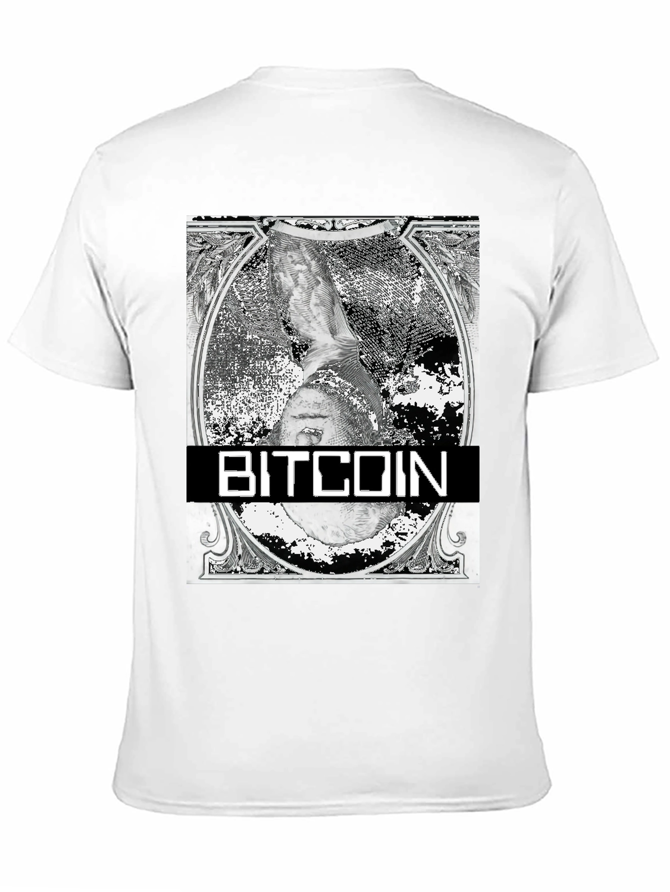 Bitcoin Dollar Bill Graphic T-Shirt