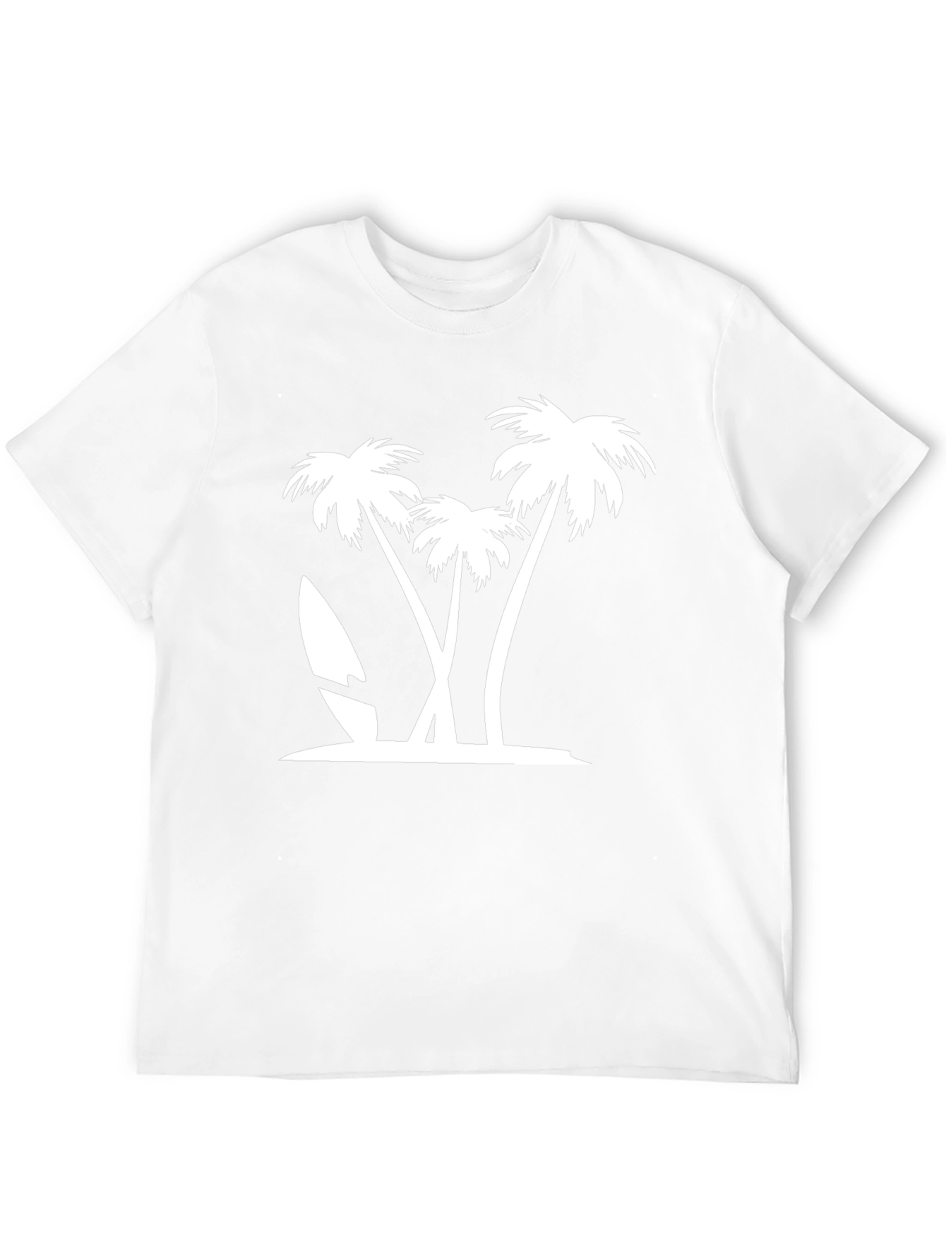 Tropical Palm Tree Graphic Tee - Island Vibes