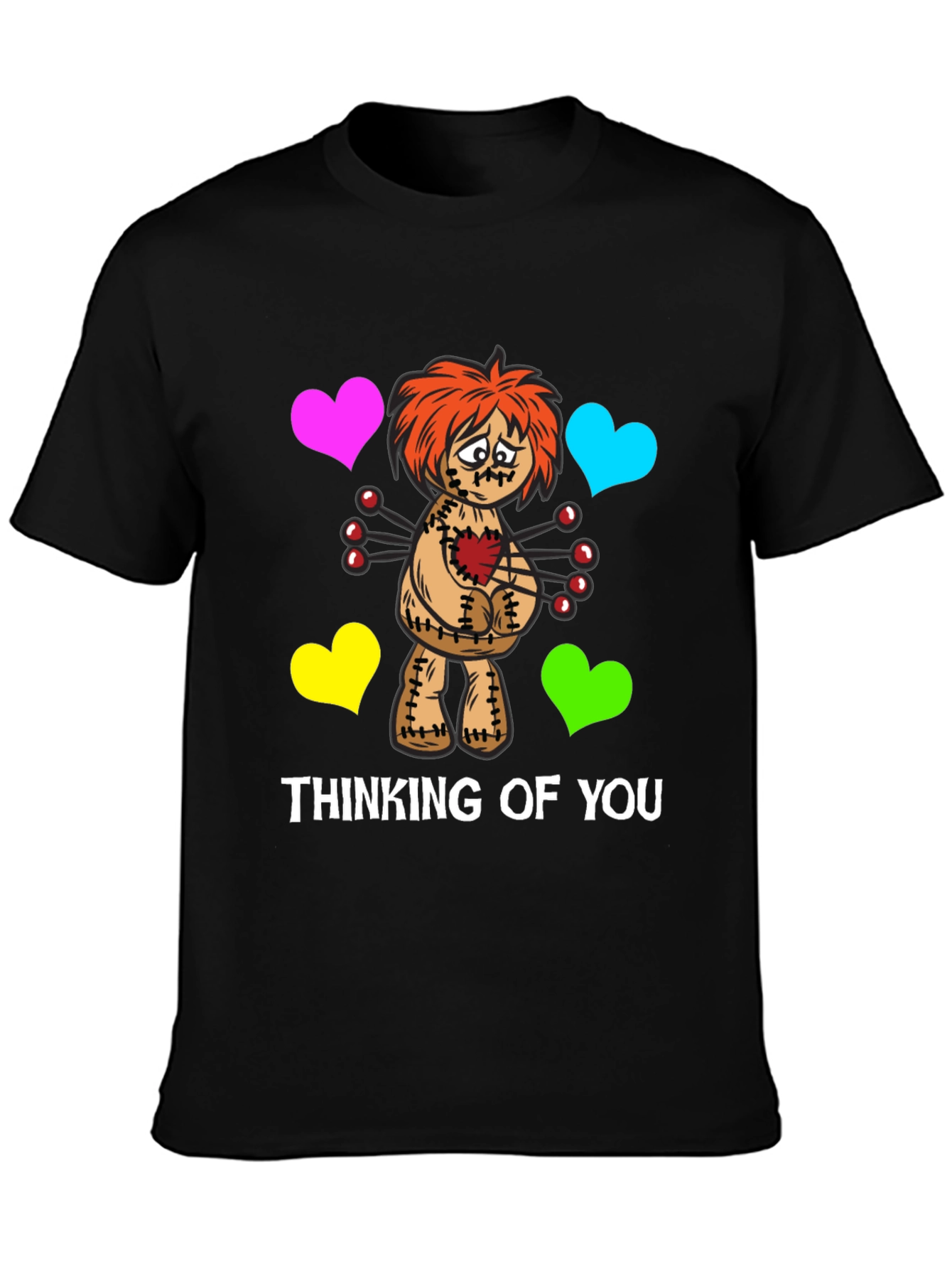 Thinking of You Voodoo Doll Graphic T-Shirt