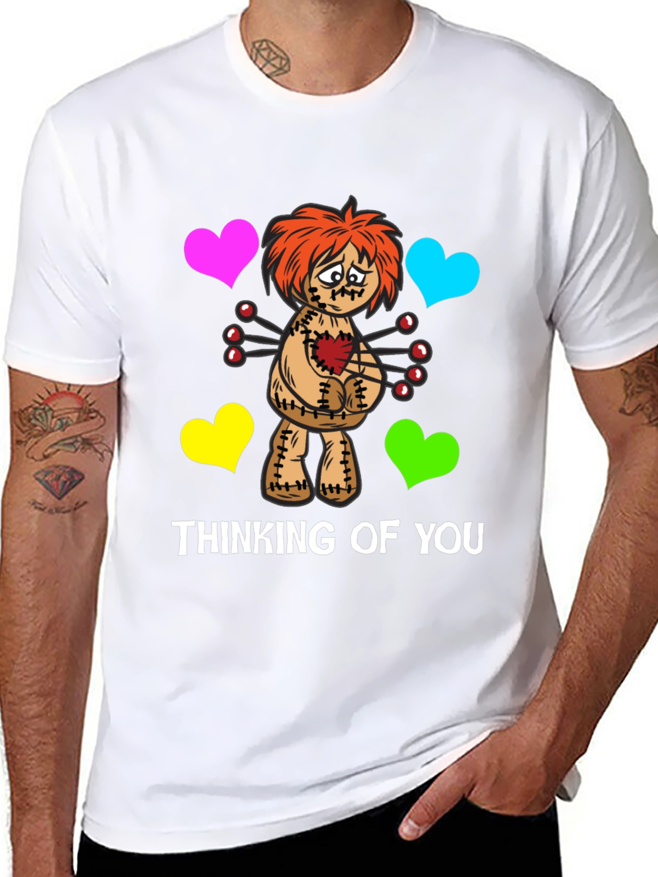 Thinking of You Voodoo Doll Graphic T-Shirt