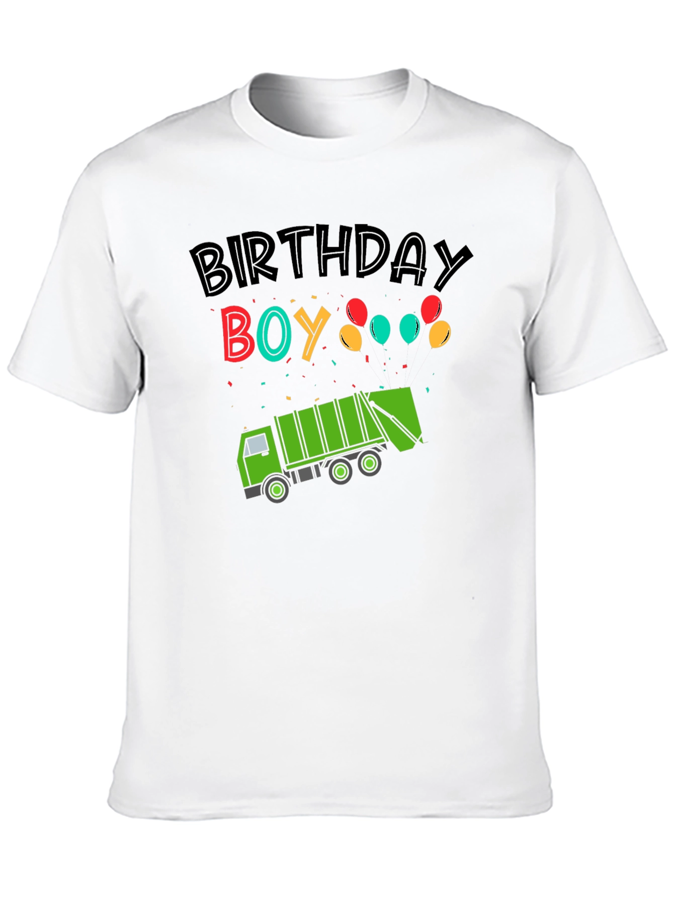 Birthday Boy Garbage Truck T-Shirt