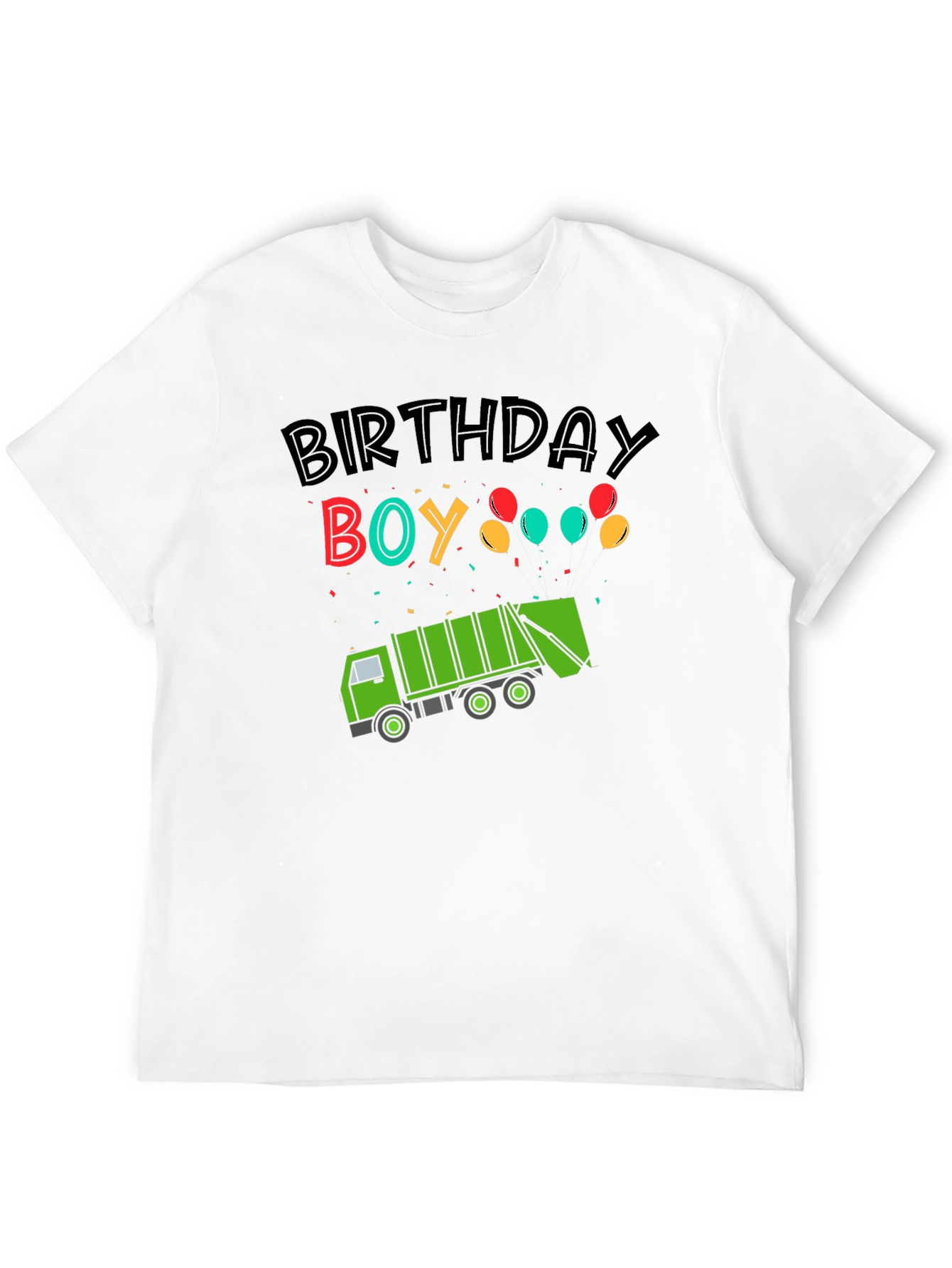 Birthday Boy Garbage Truck T-Shirt