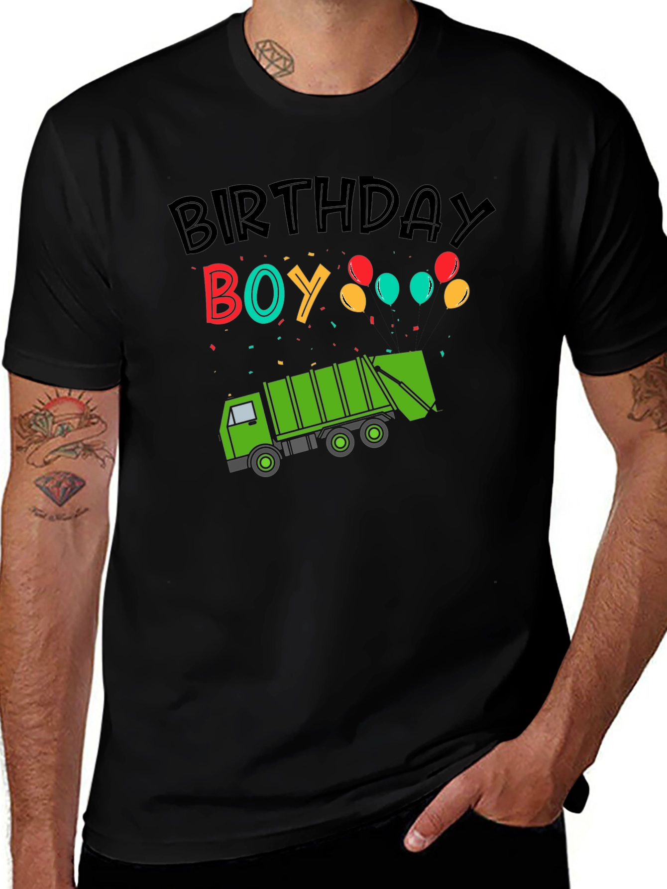 Birthday Boy Garbage Truck T-Shirt