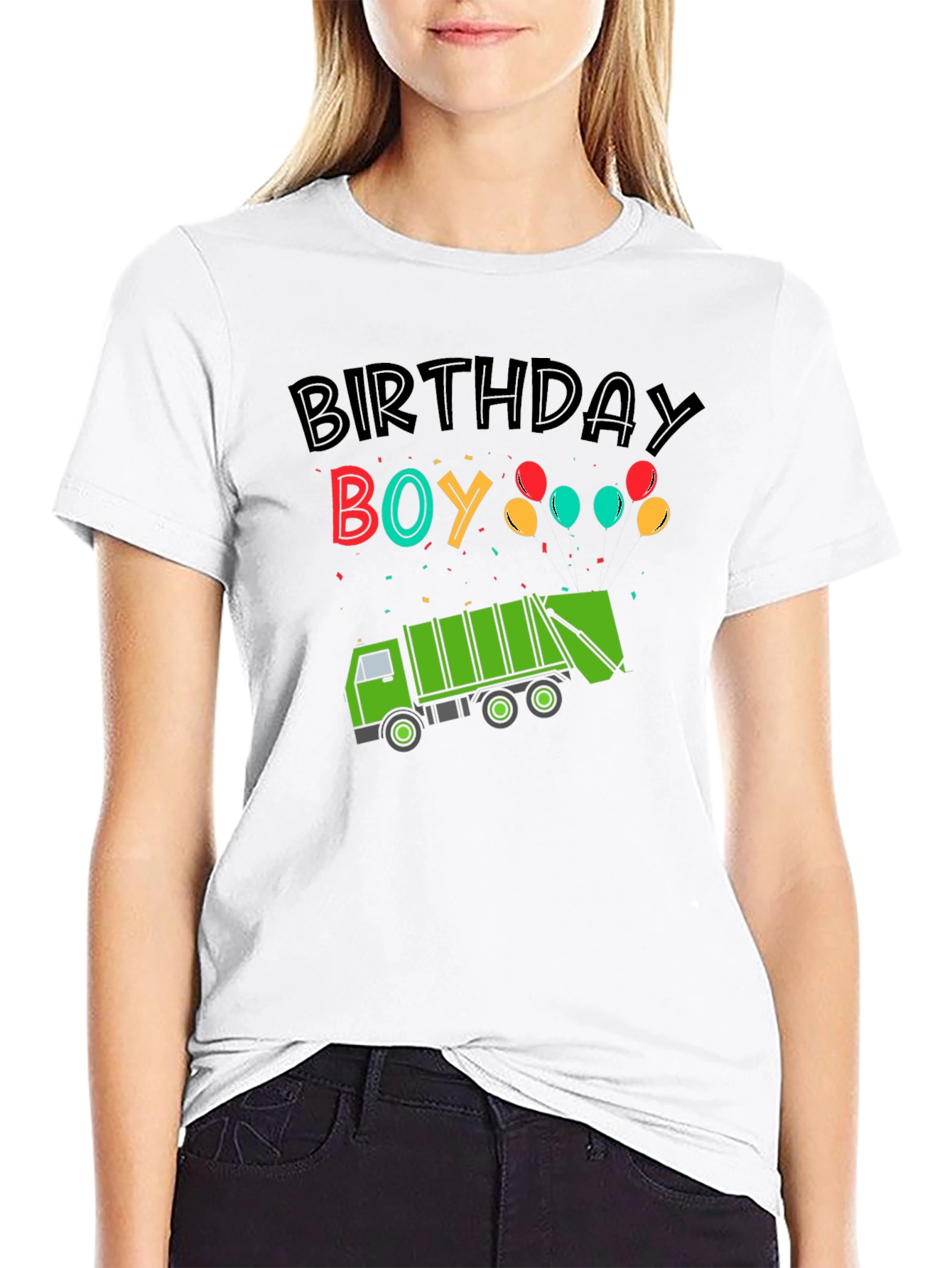Birthday Boy Garbage Truck T-Shirt