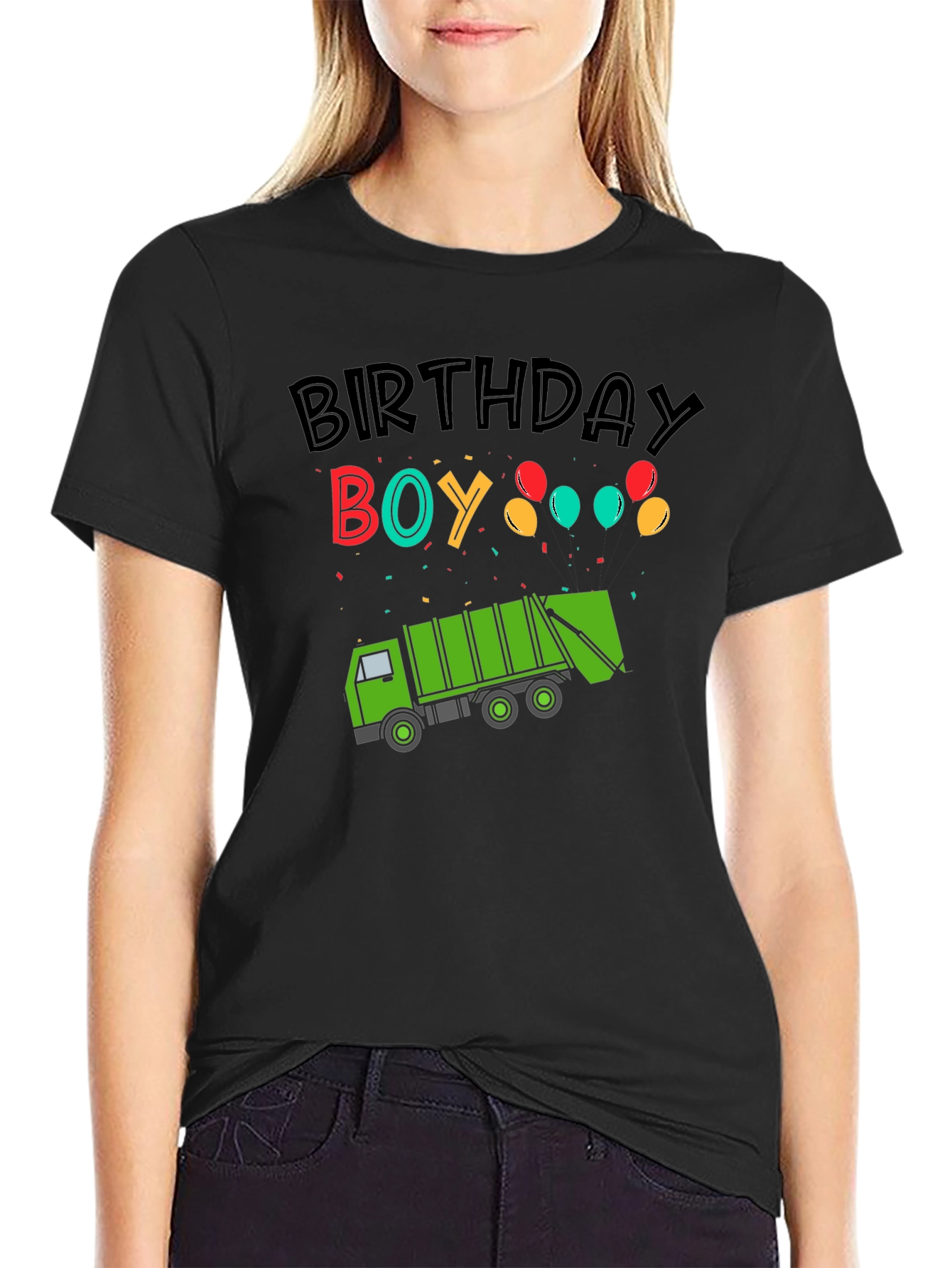 Birthday Boy Garbage Truck T-Shirt