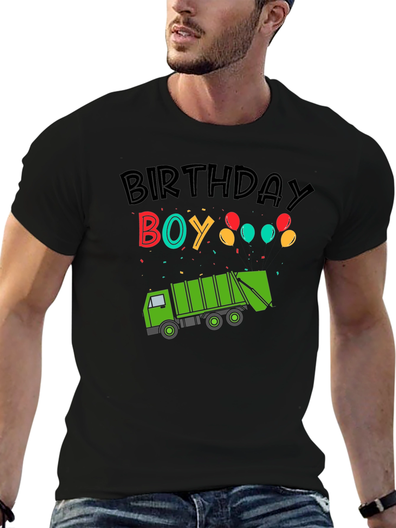 Birthday Boy Garbage Truck T-Shirt