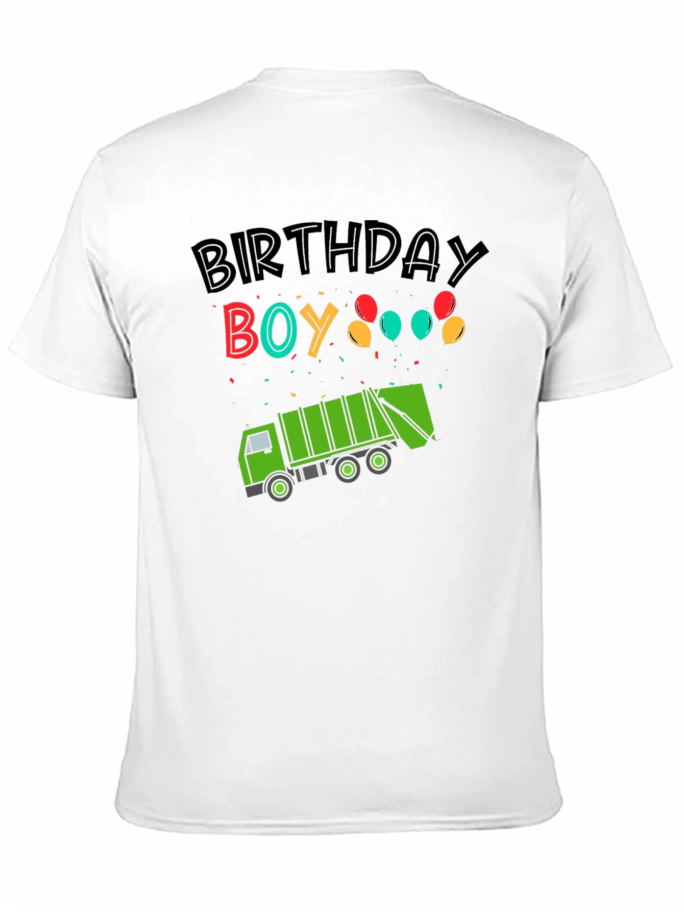 Birthday Boy Garbage Truck T-Shirt
