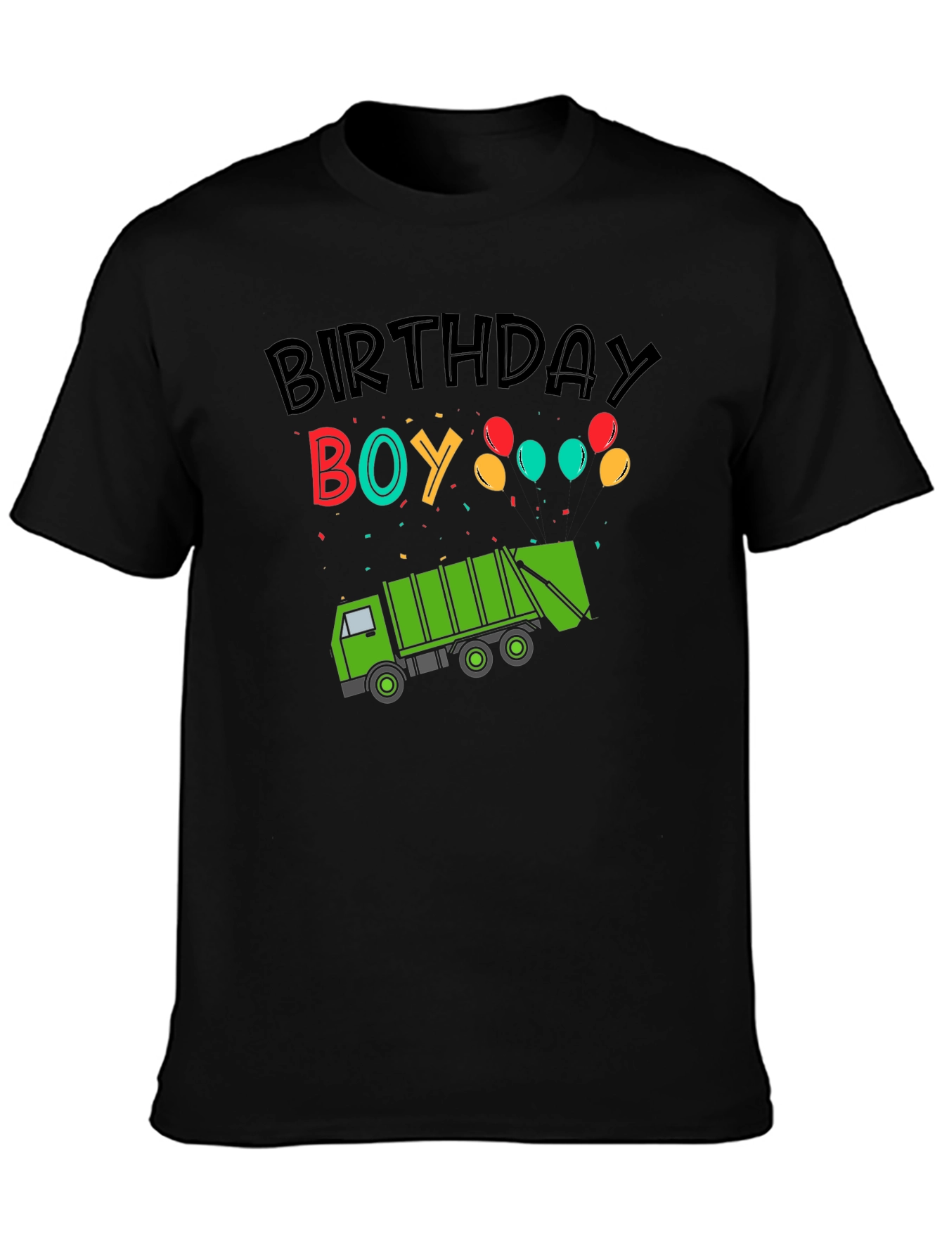 Birthday Boy Garbage Truck T-Shirt