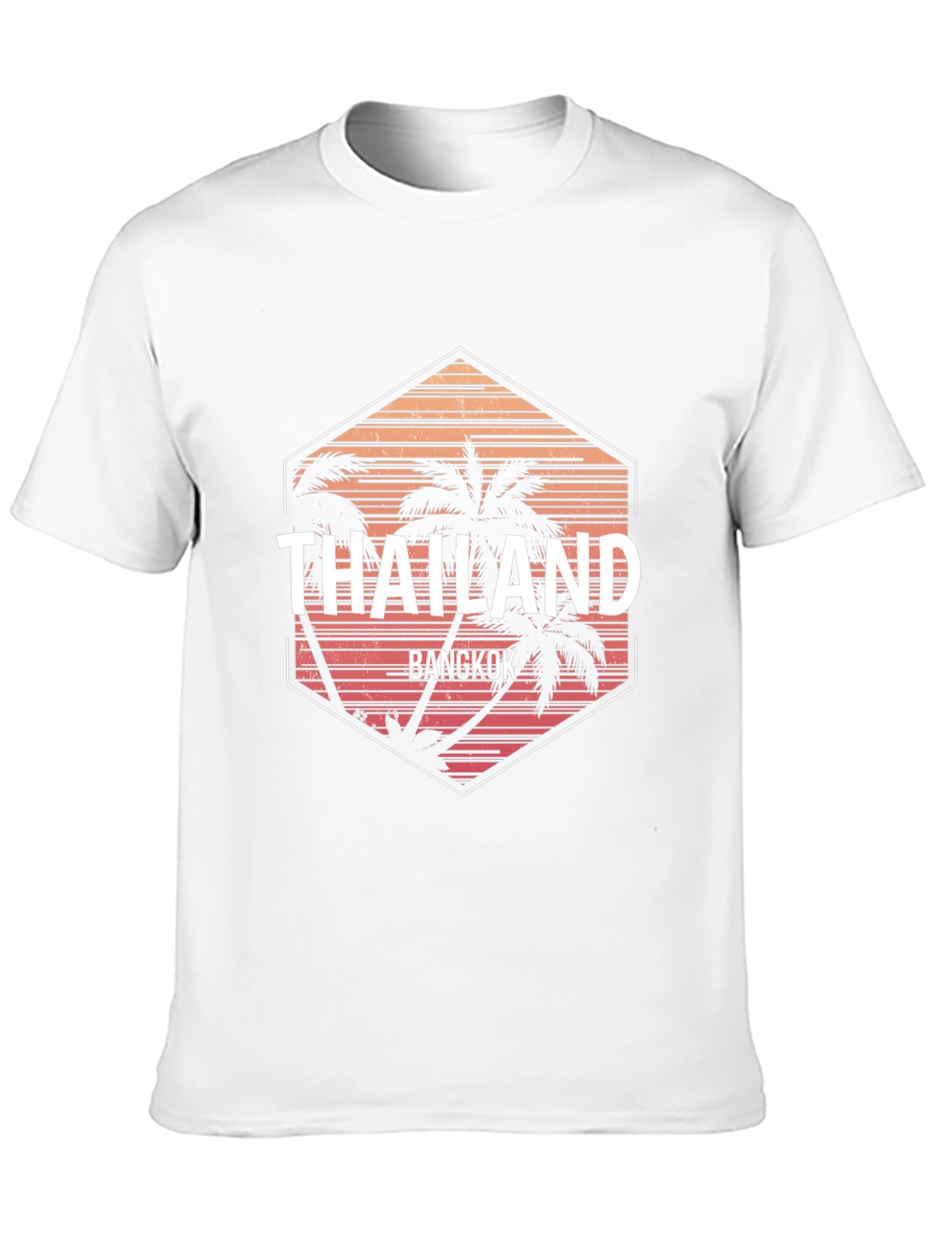 Thailand Bangkok Palm Tree Graphic T-Shirt