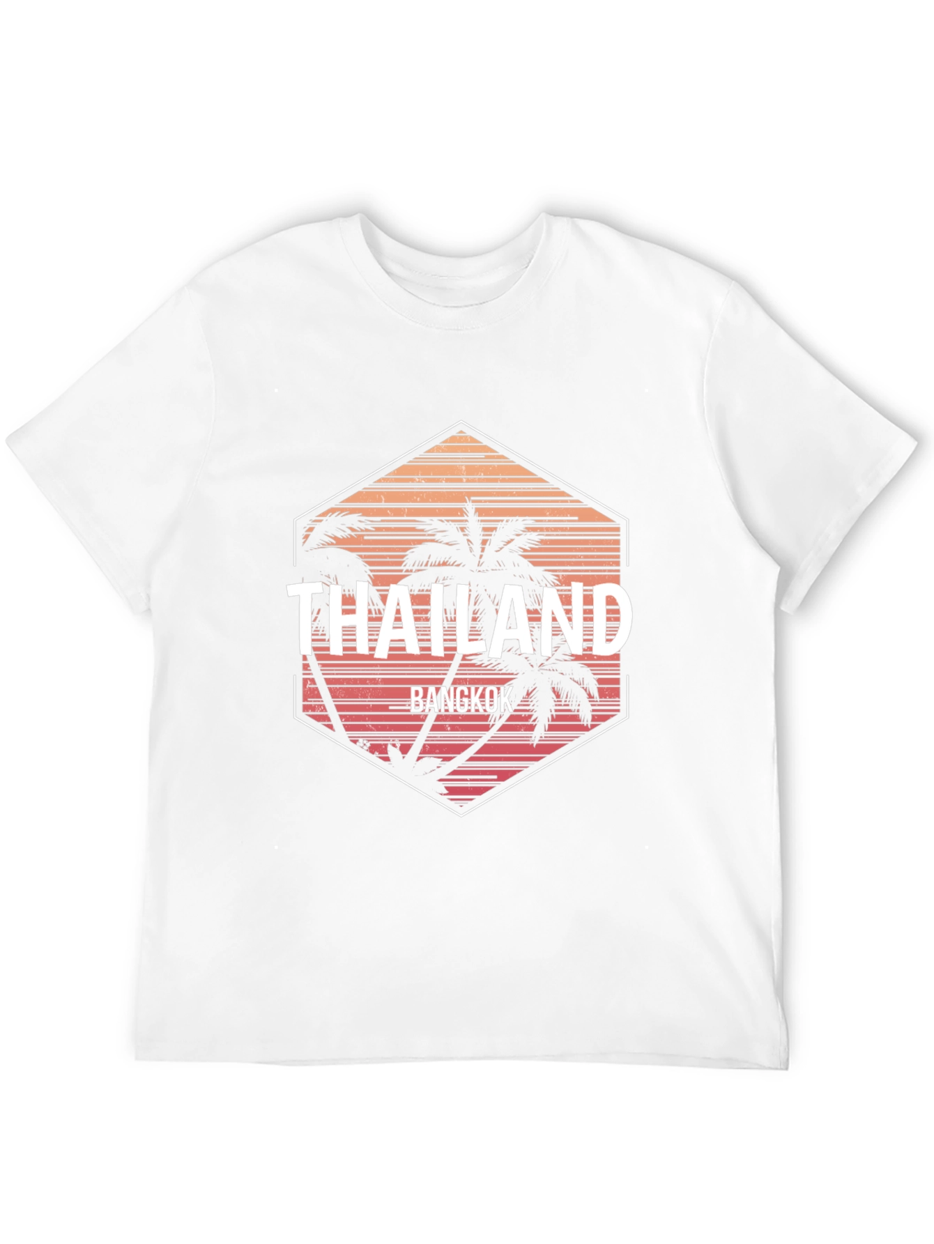 Thailand Bangkok Palm Tree Graphic T-Shirt
