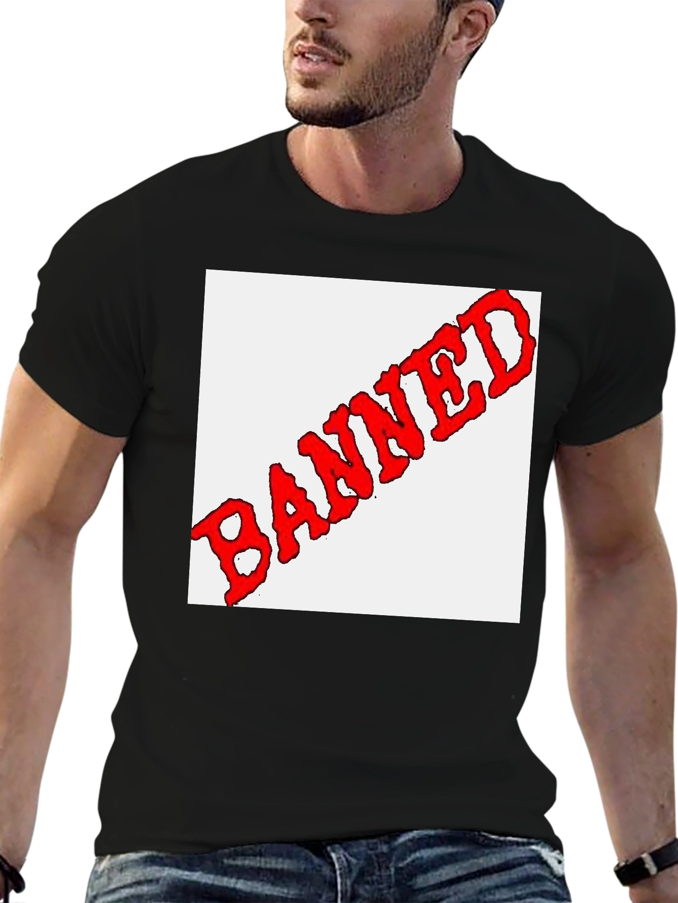 BANNED Graphic Tee - Edgy Statement T-Shirt
