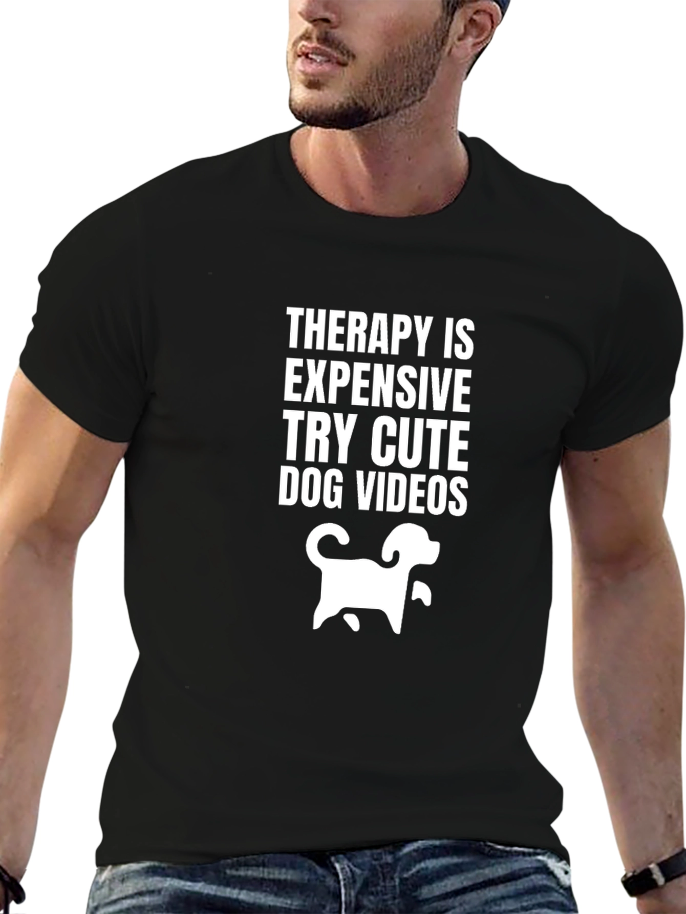 Therapy is Expensive Dog Videos Graphic Tee