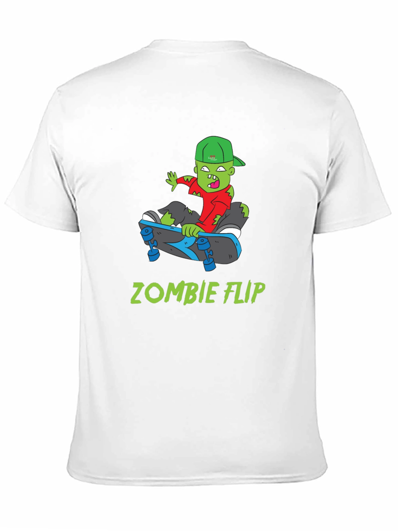 Zombie Flip T-Shirt - Cool Skateboarder Graphic Tee