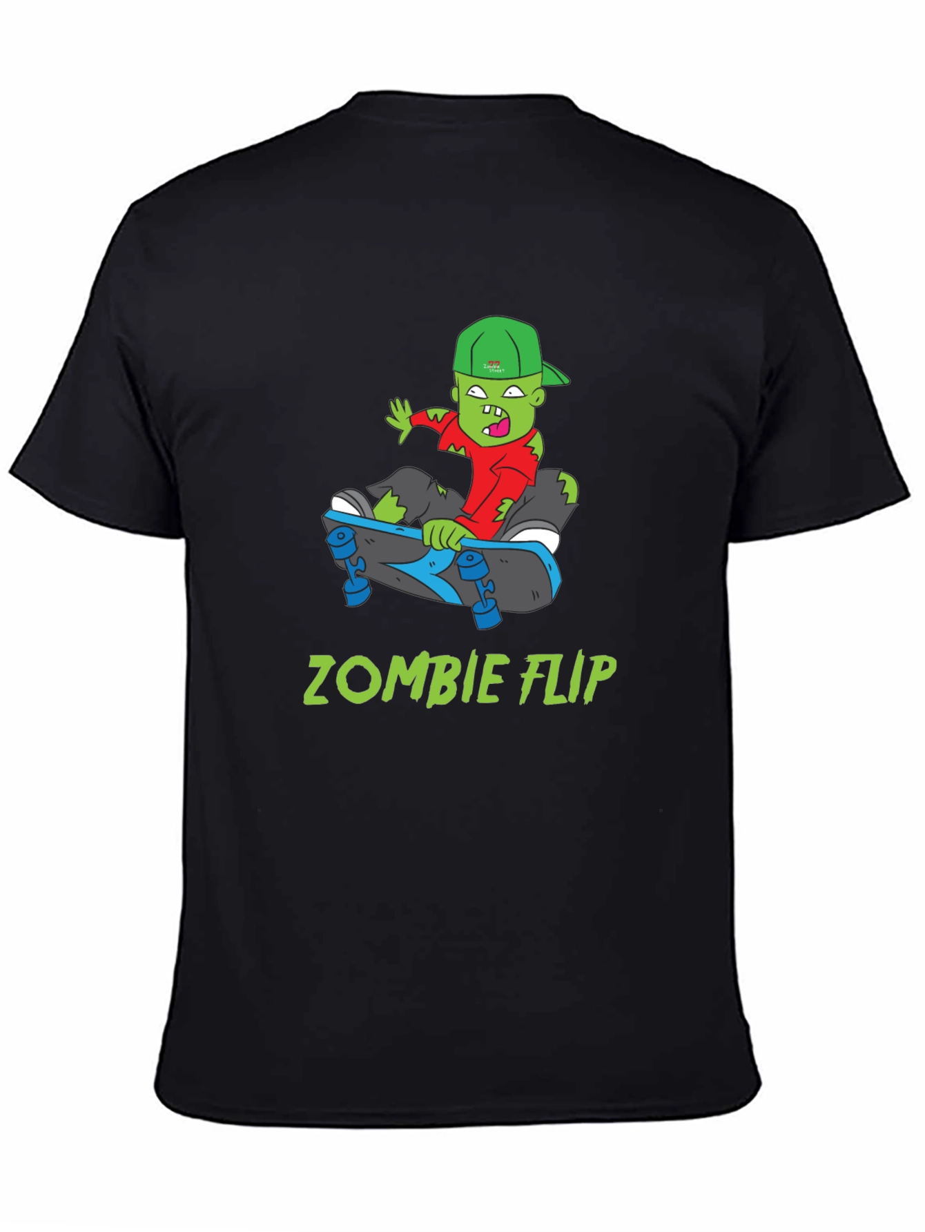 Zombie Flip T-Shirt - Cool Skateboarder Graphic Tee