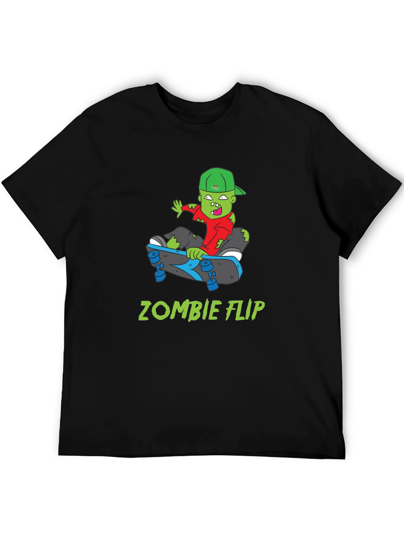 Zombie Flip T-Shirt - Cool Skateboarder Graphic Tee