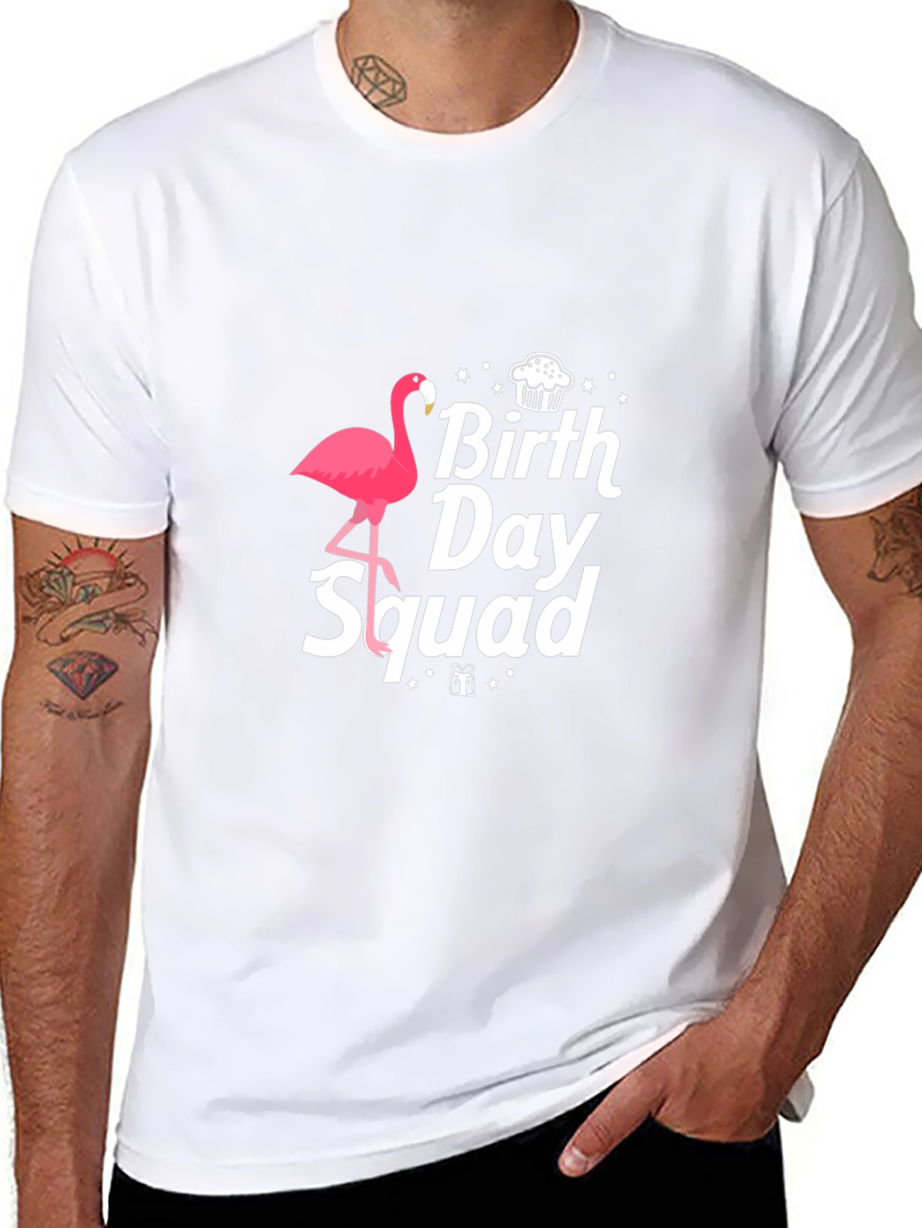 Birthday Squad Flamingo T-Shirt