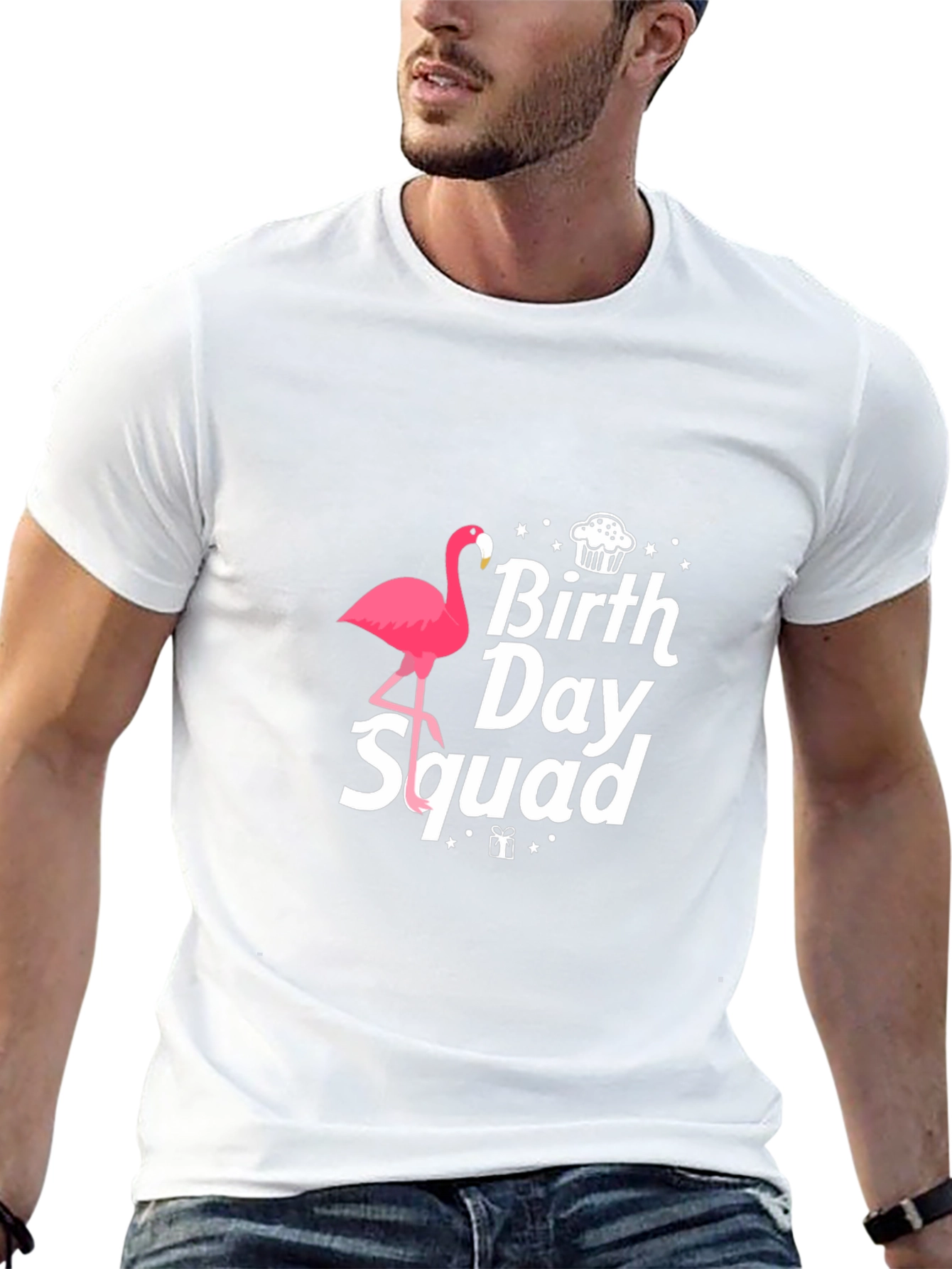 Birthday Squad Flamingo T-Shirt