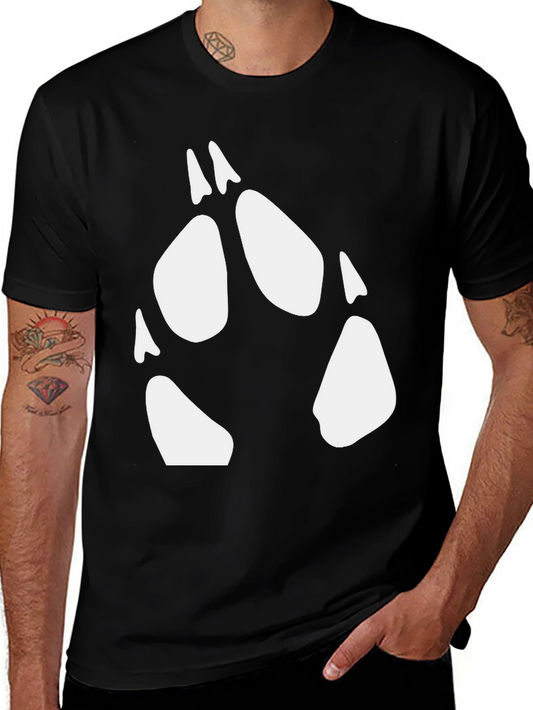 Wolf Paw Print T-Shirt - Animal Lover Tee