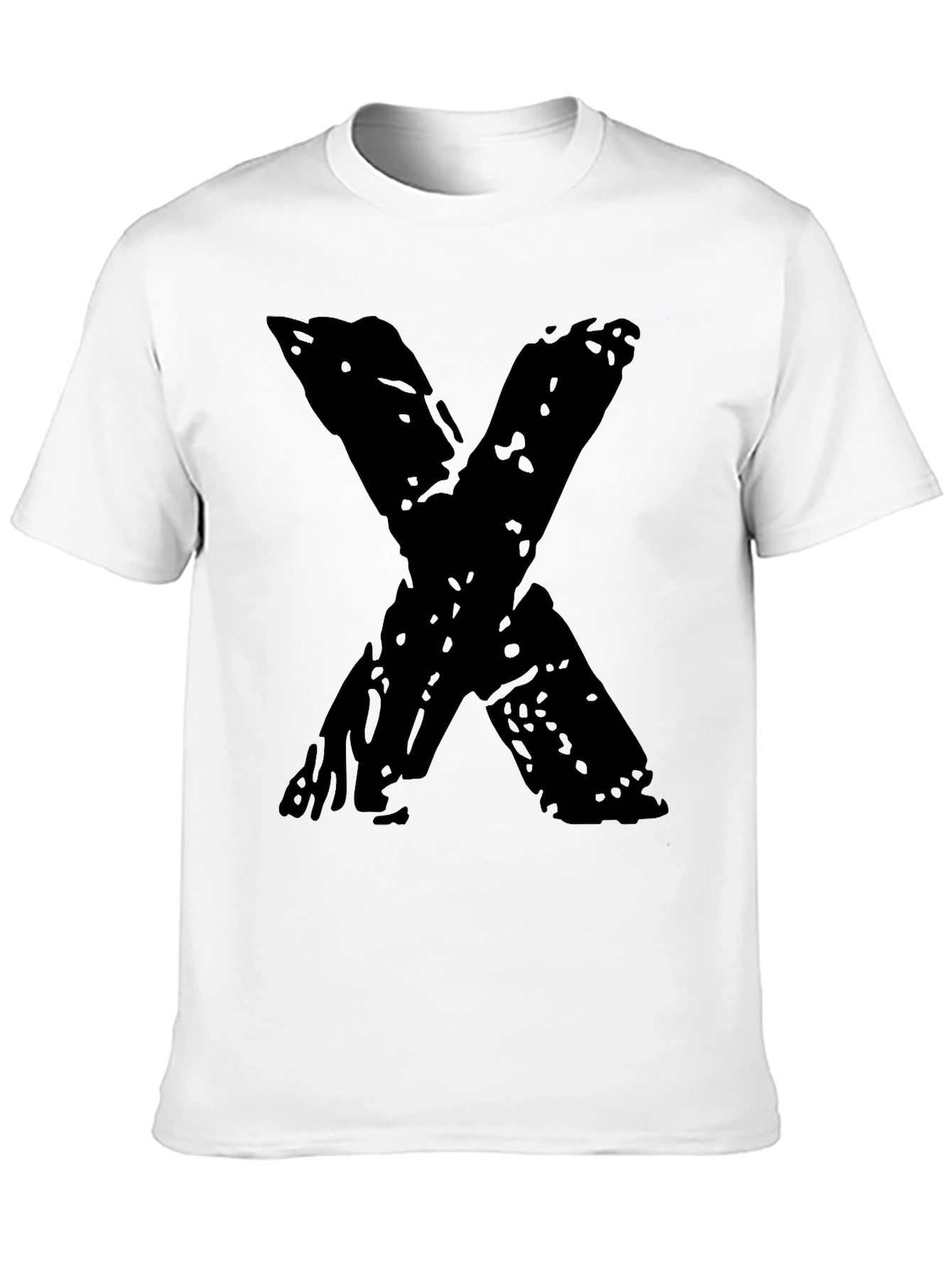 Bold X Graphic Black T-Shirt