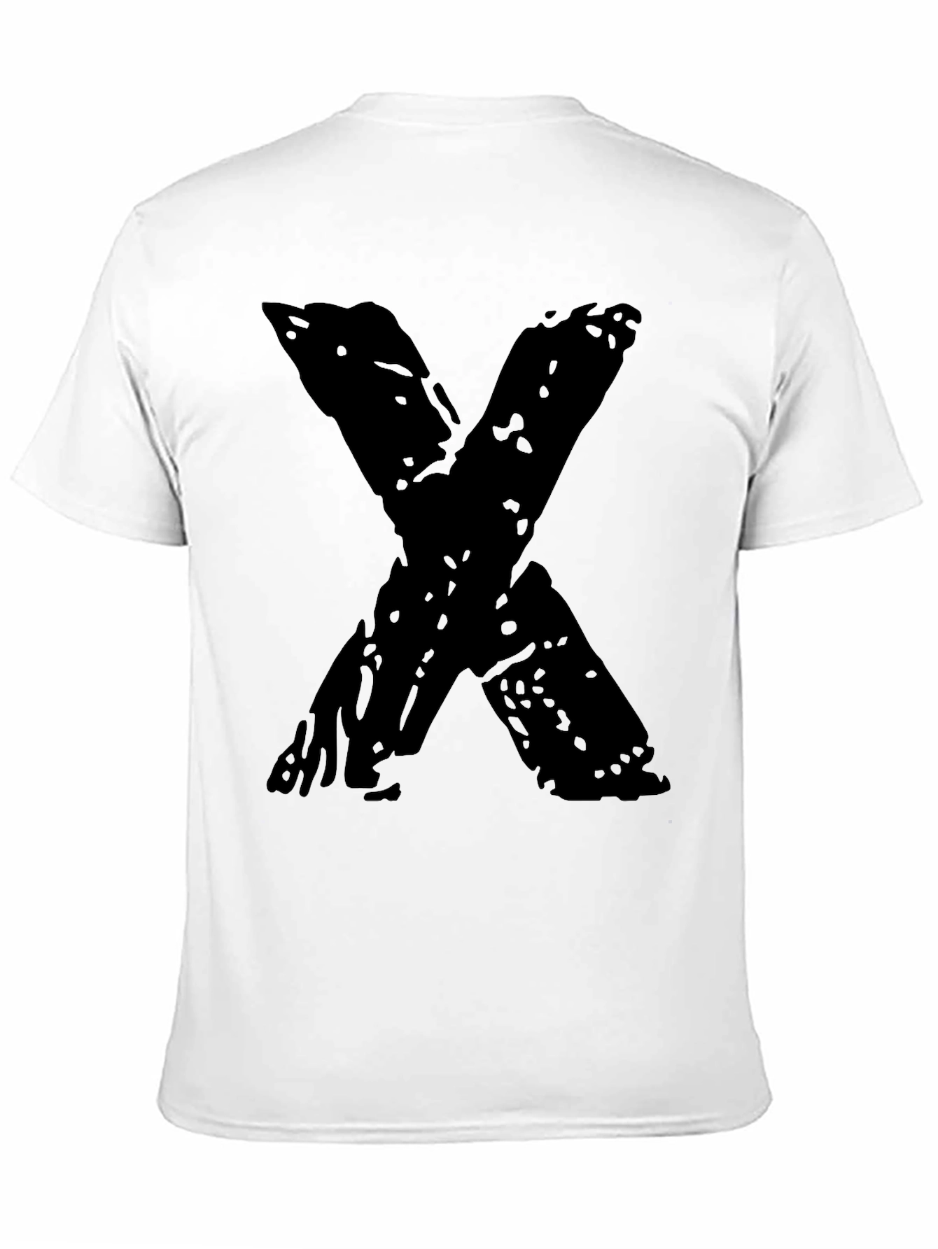 Bold X Graphic Black T-Shirt