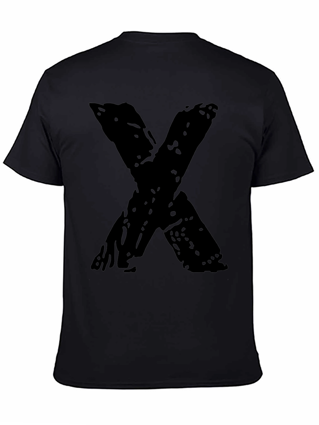 Bold X Graphic Black T-Shirt