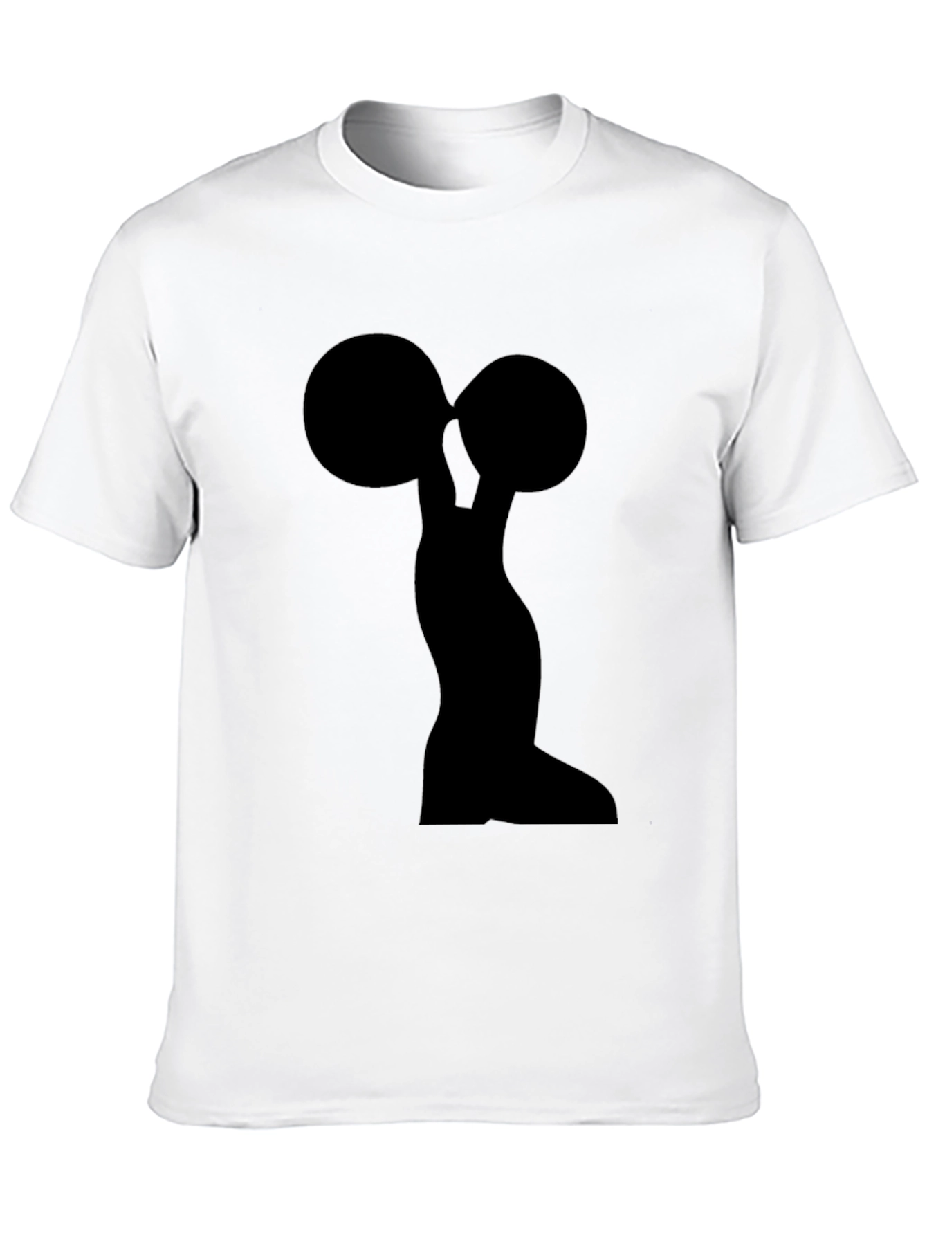 Weightlifter Silhouette Black T-Shirt