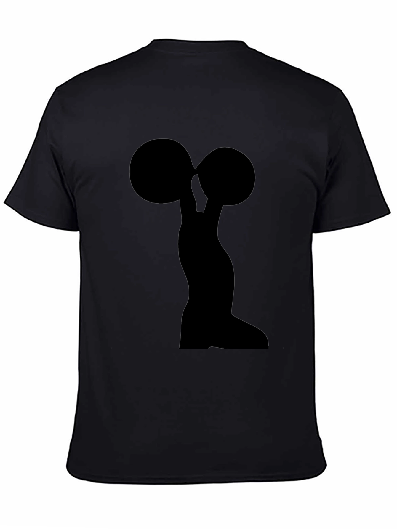 Weightlifter Silhouette Black T-Shirt