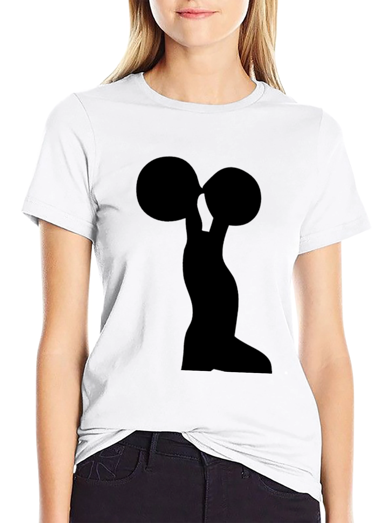 Weightlifter Silhouette Black T-Shirt