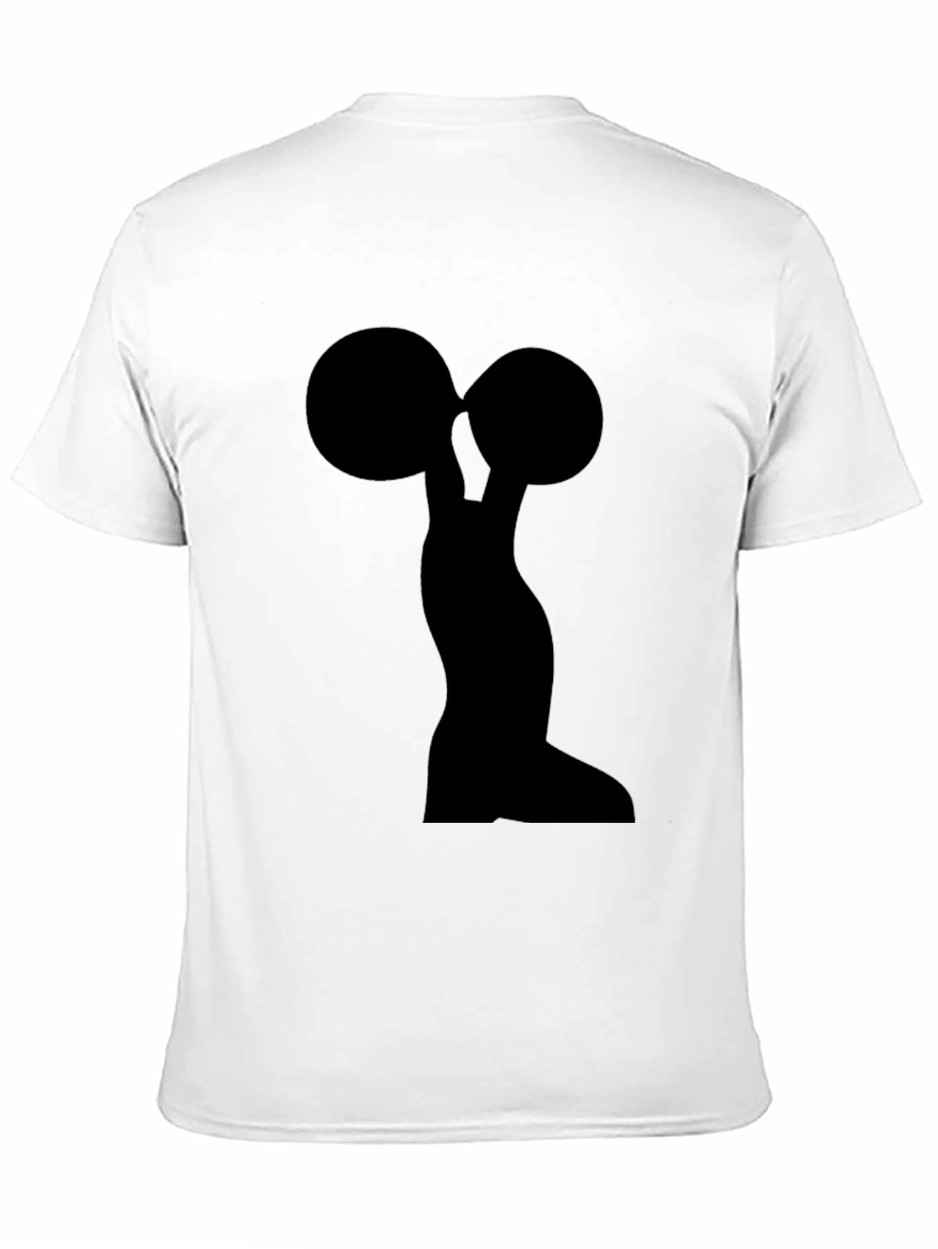 Weightlifter Silhouette Black T-Shirt