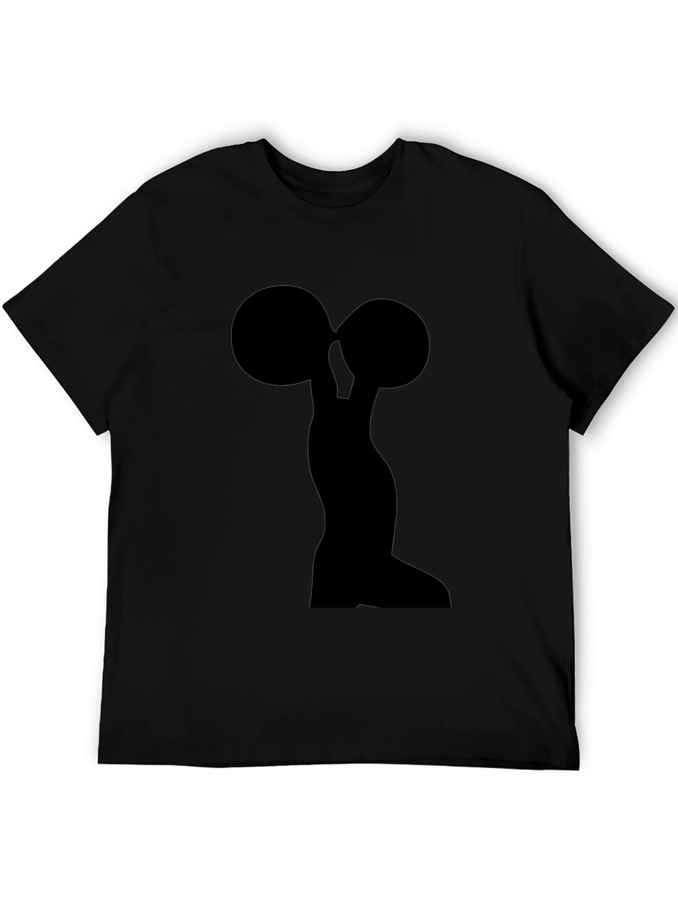 Weightlifter Silhouette Black T-Shirt