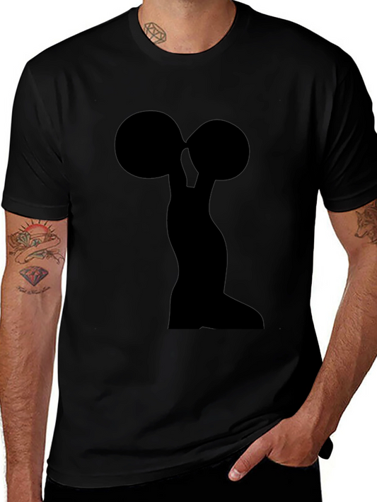 Weightlifter Silhouette Black T-Shirt