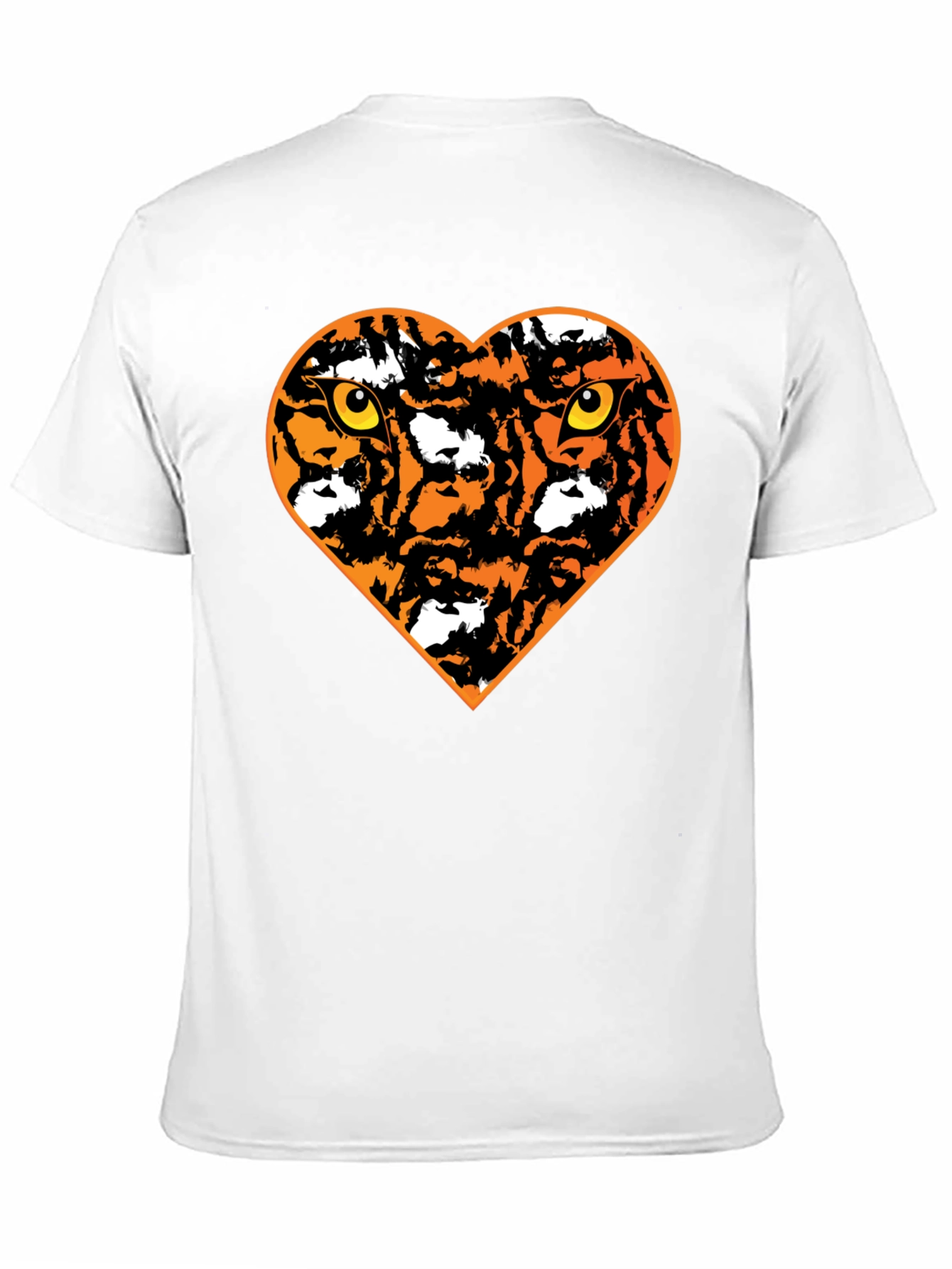 Tiger Heart Graphic Black T-Shirt