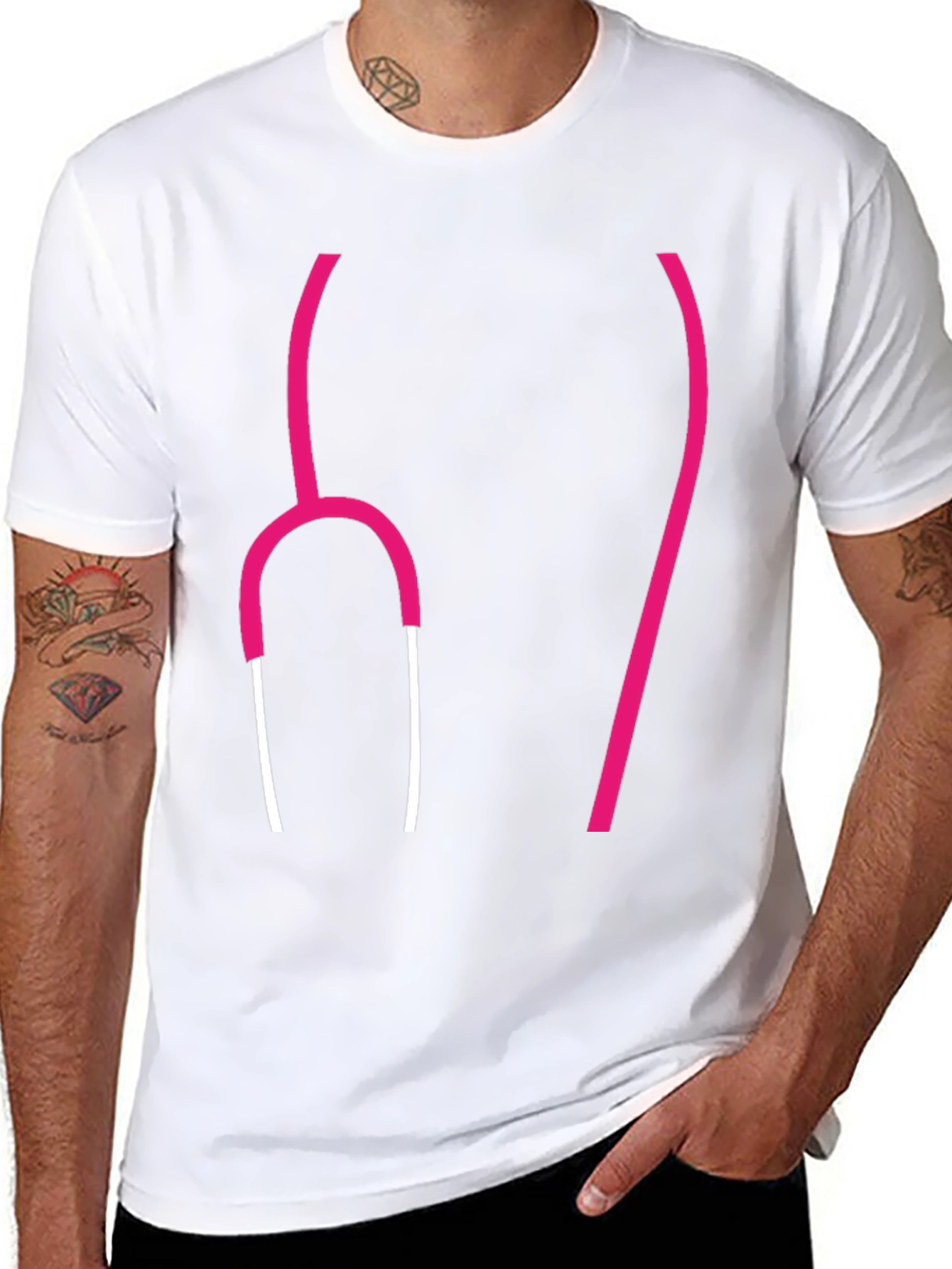 Stethoscope Graphic Tee - Medical Humor T-Shirt