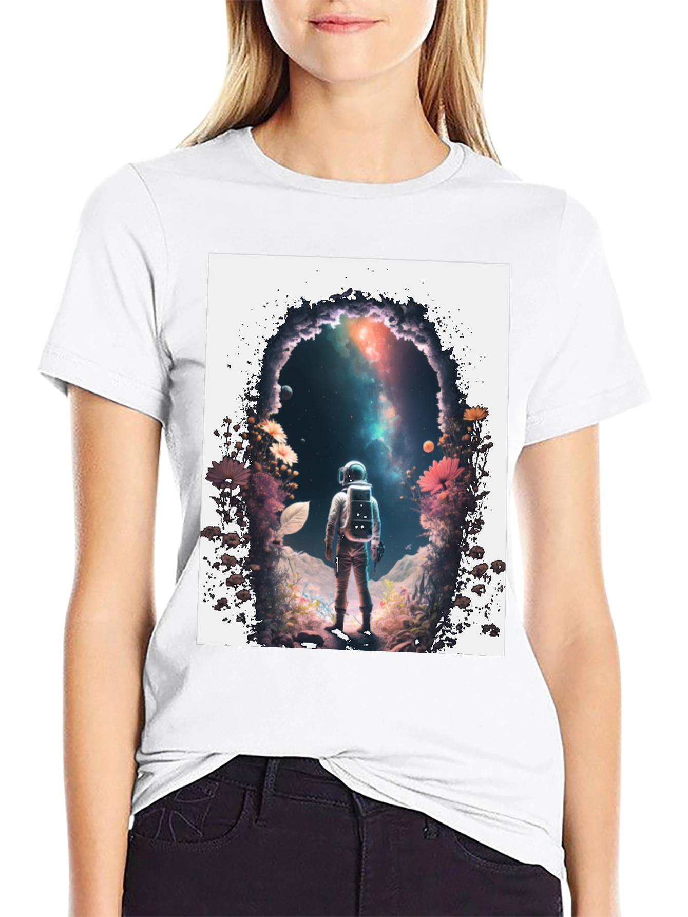 Astronaut Portal Graphic T-Shirt
