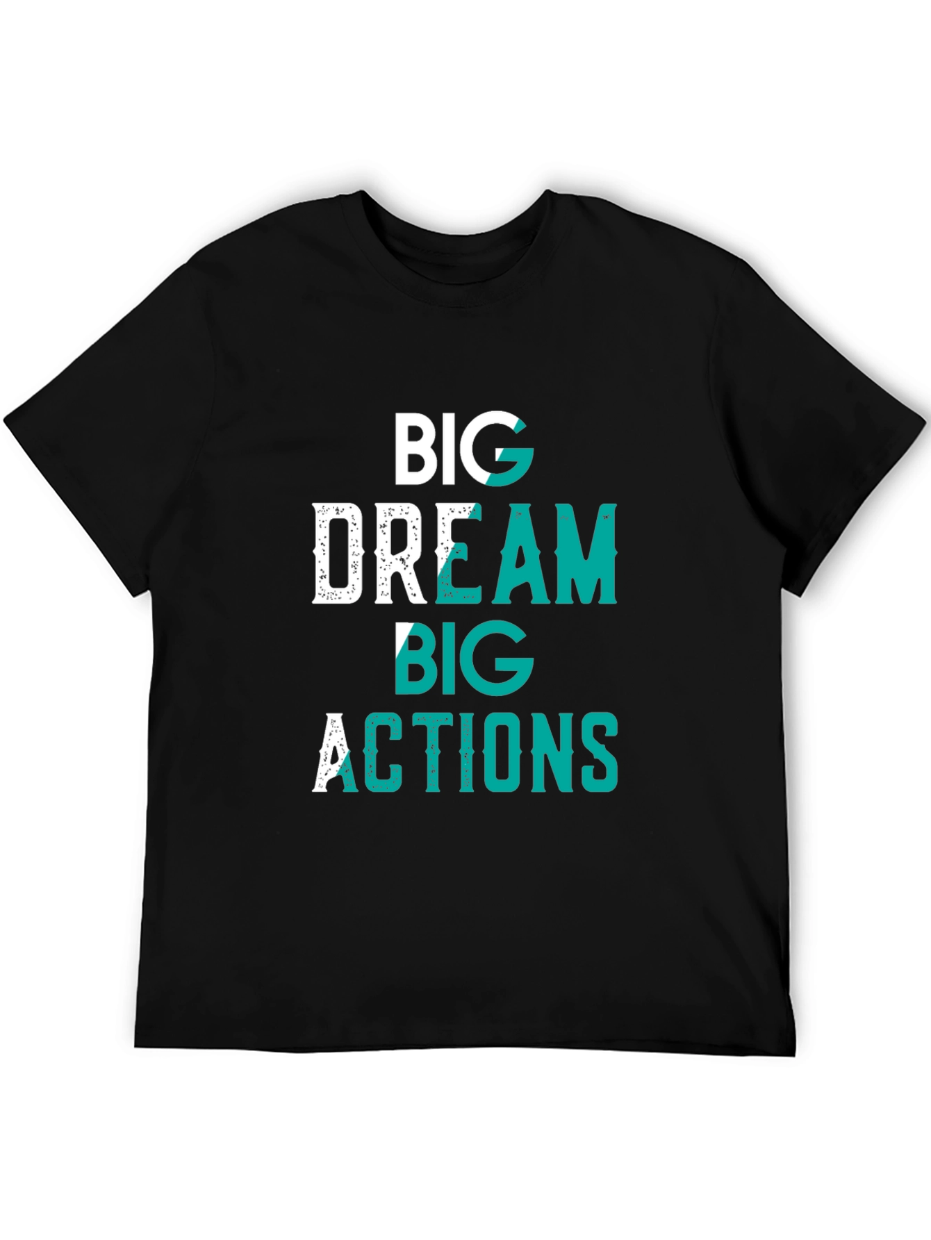 Big Dream Big Actions Graphic Tee - Black