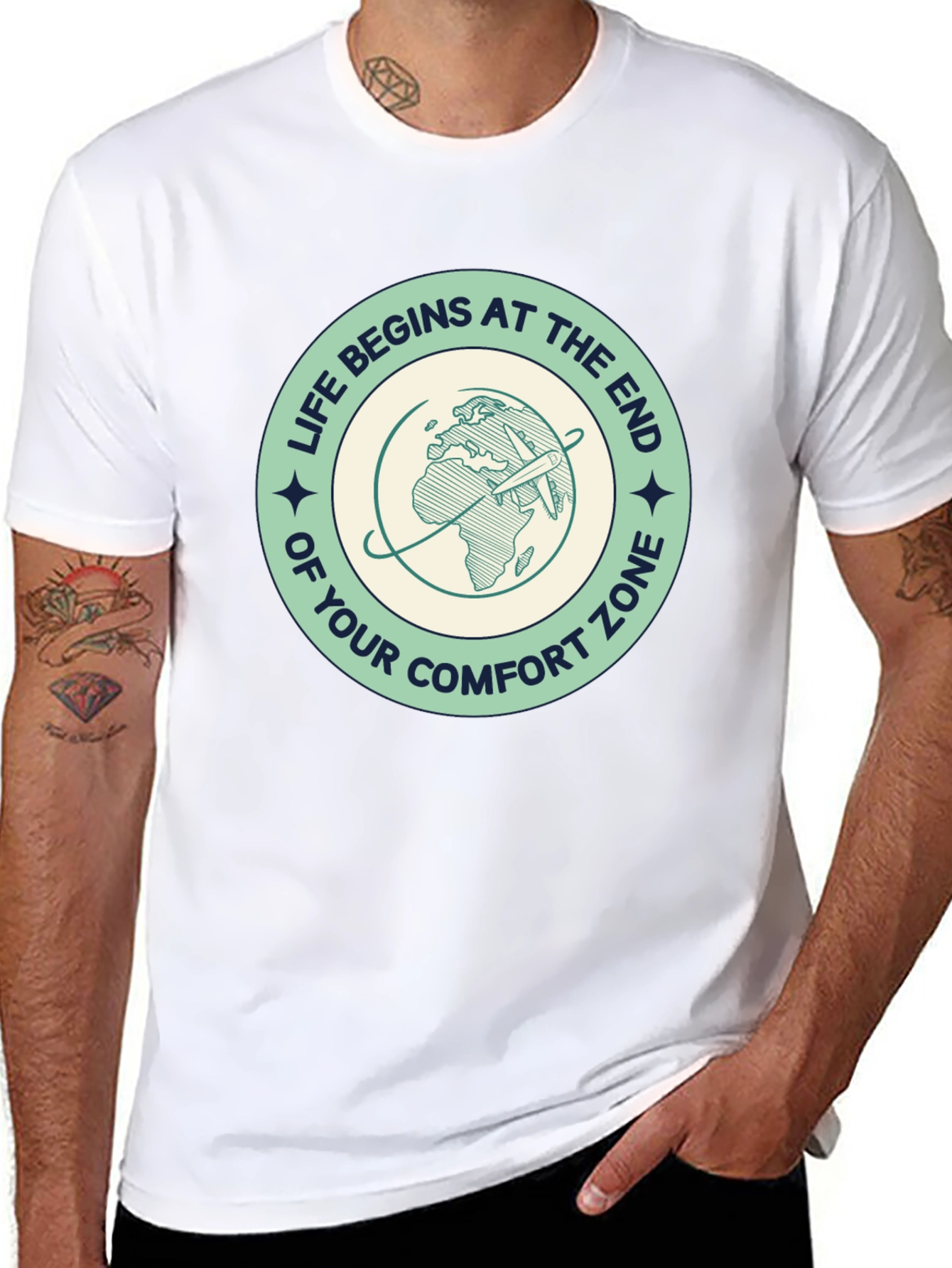 Adventure Begins Tee - Comfort Zone Departure