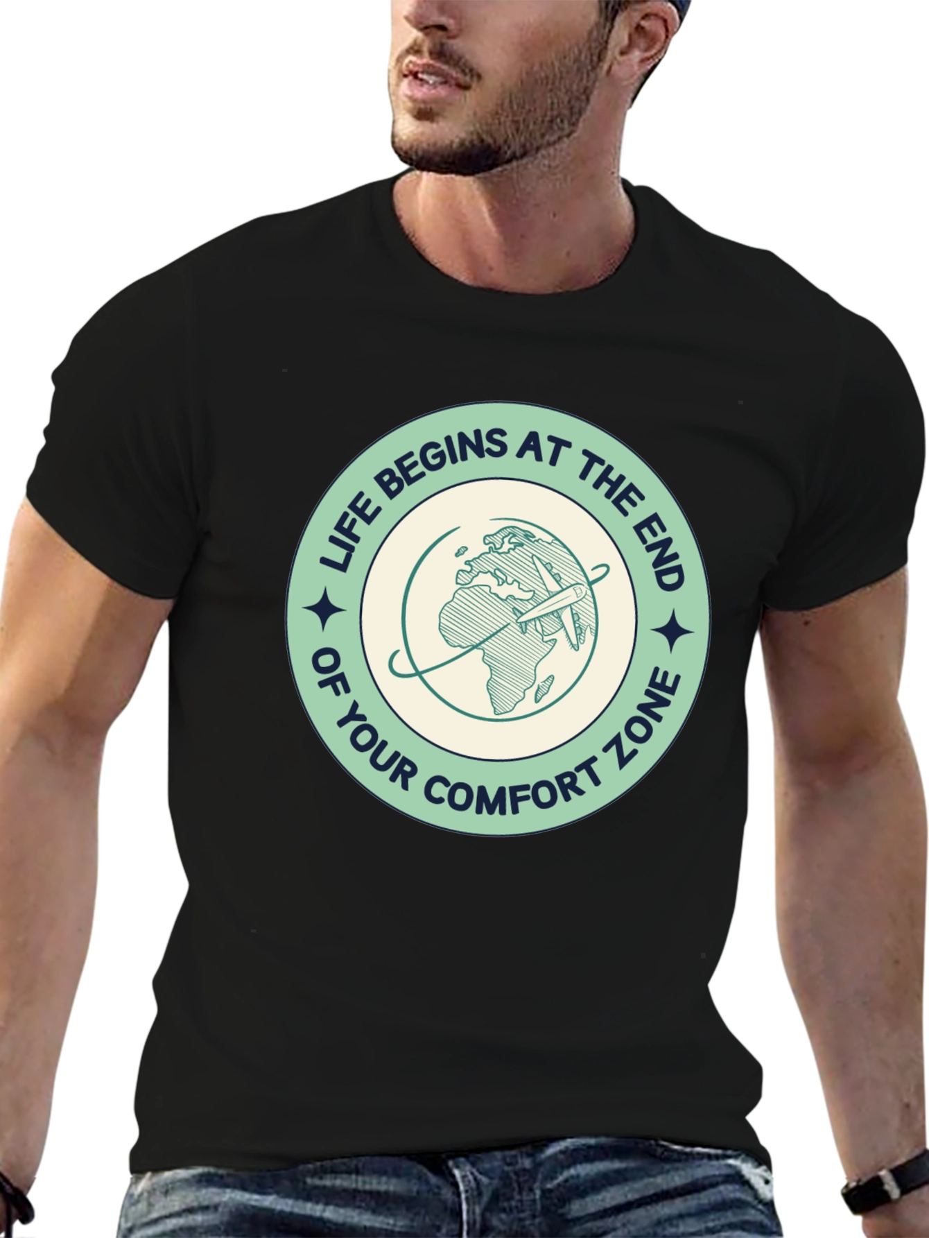 Adventure Begins Tee - Comfort Zone Departure