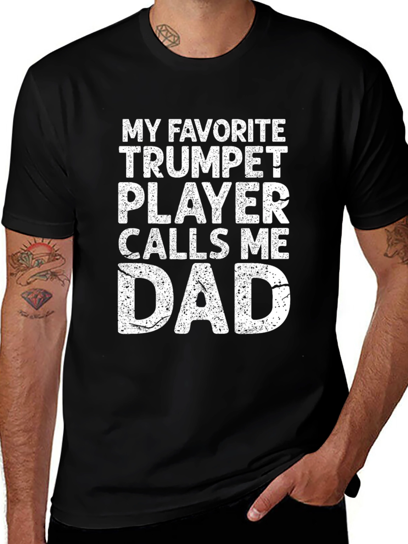 Trumpet Player Dad T-Shirt - Musician Fathers Day Gift